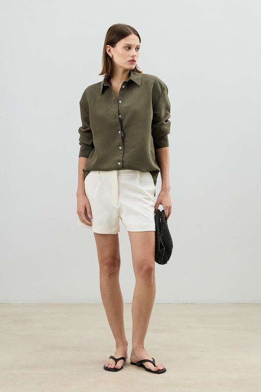 Antioch Women's Striped Shirt with Modal Blend