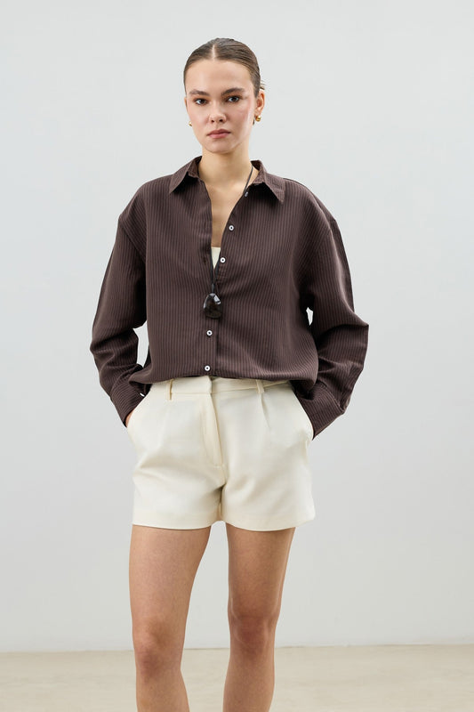 Antioch Women's Striped Shirt with Modal Blend