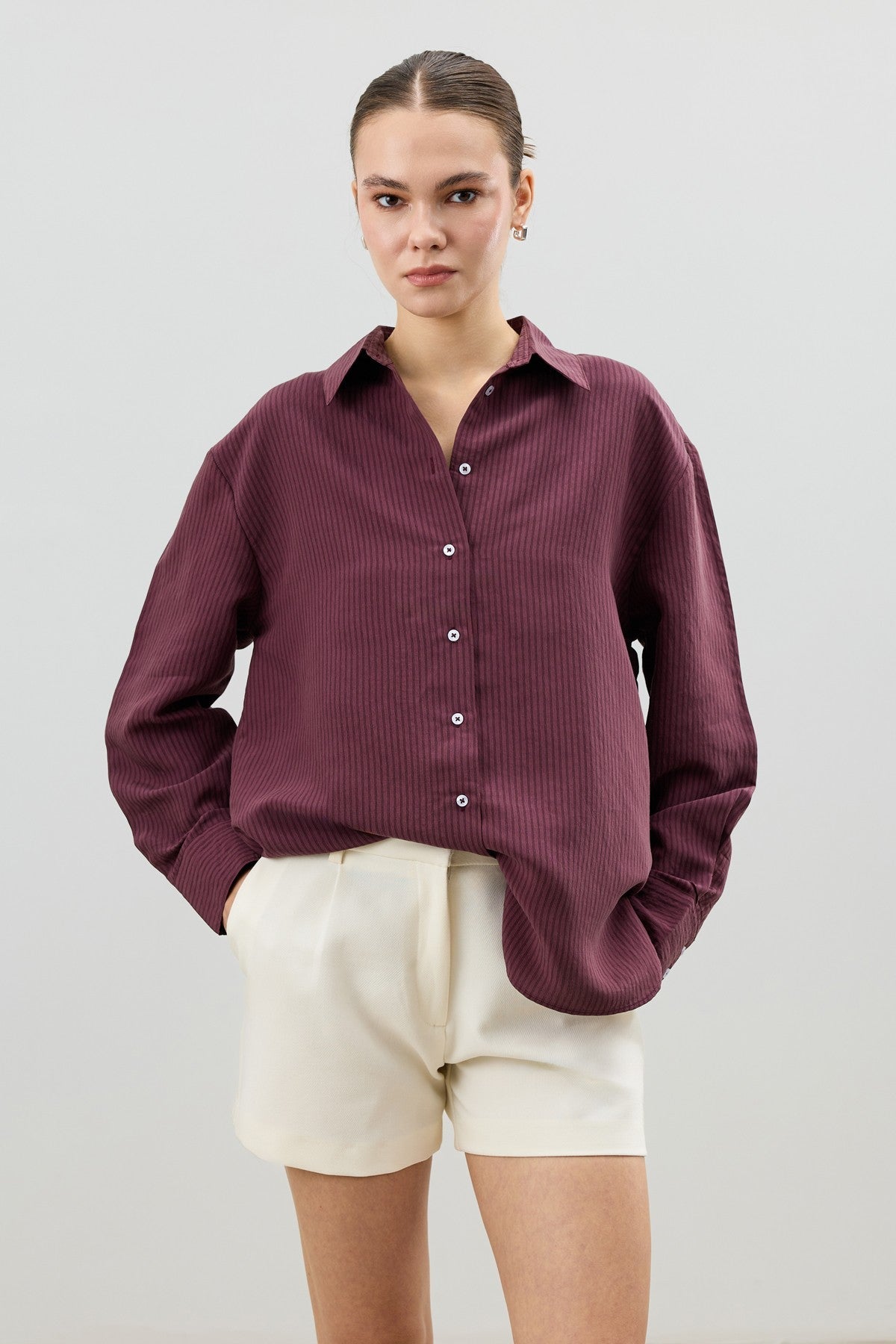 Antioch Women's Striped Shirt with Modal Blend