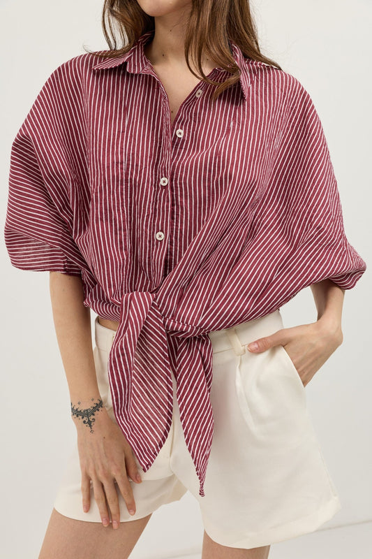 Antioch Knotted Striped Women's Shirt