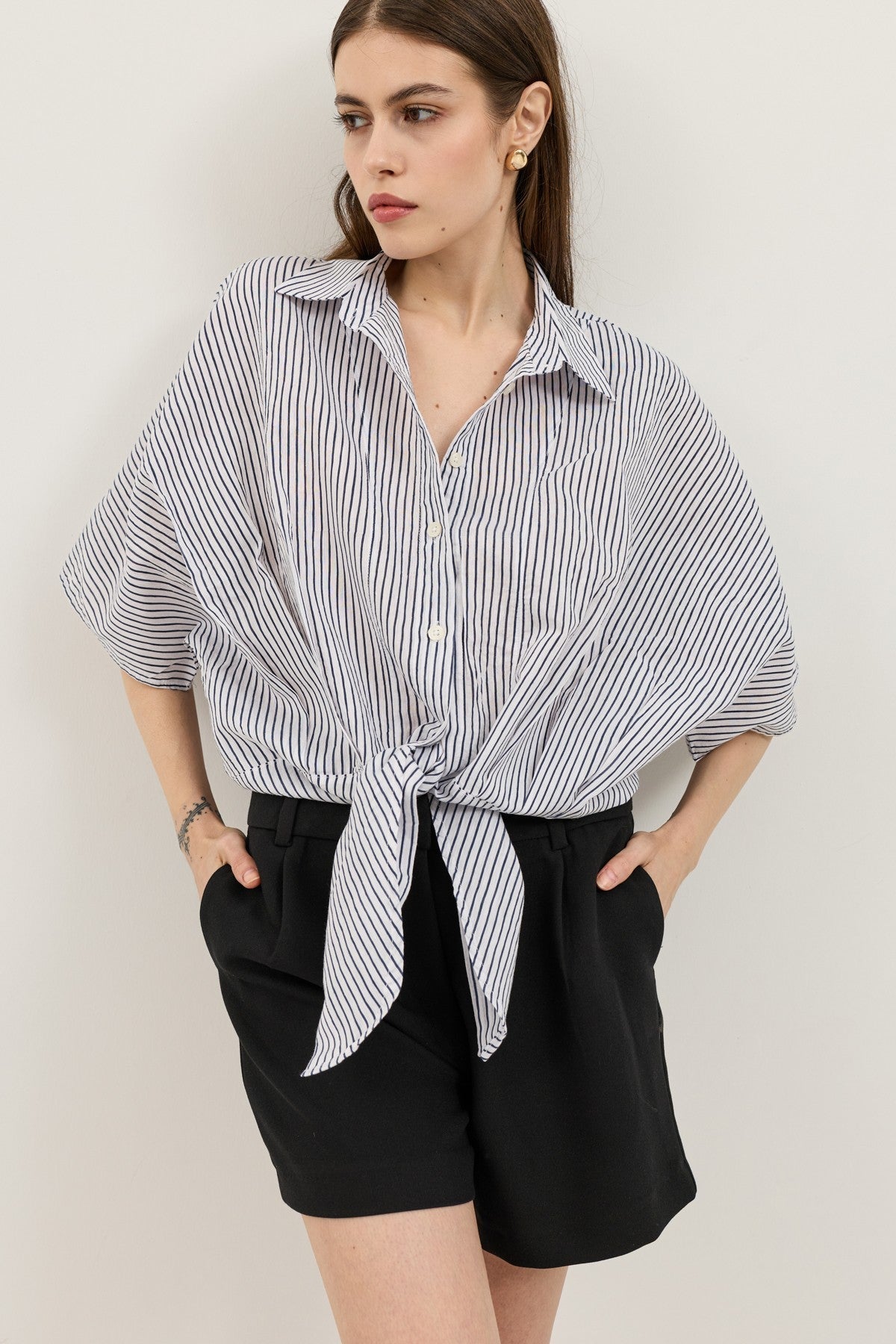 Antioch Knotted Striped Women's Shirt