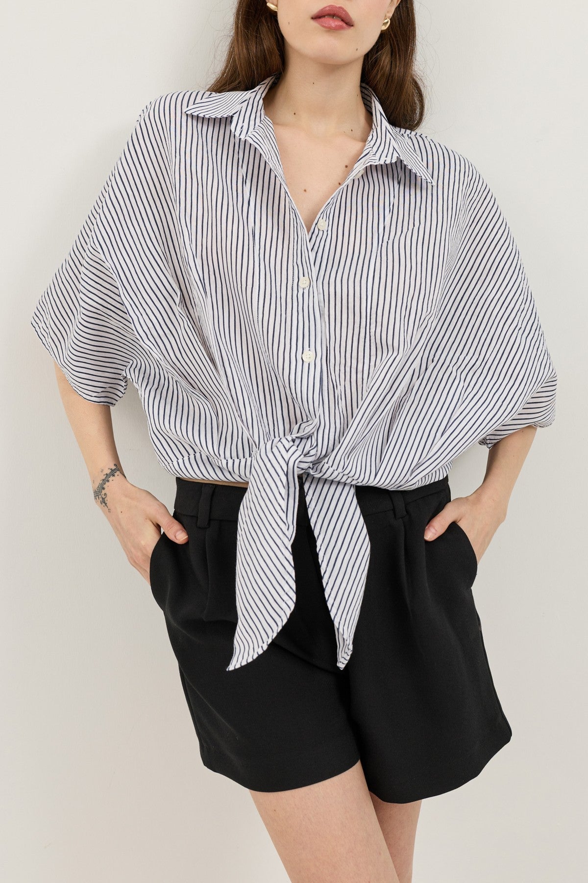 Antioch Knotted Striped Women's Shirt