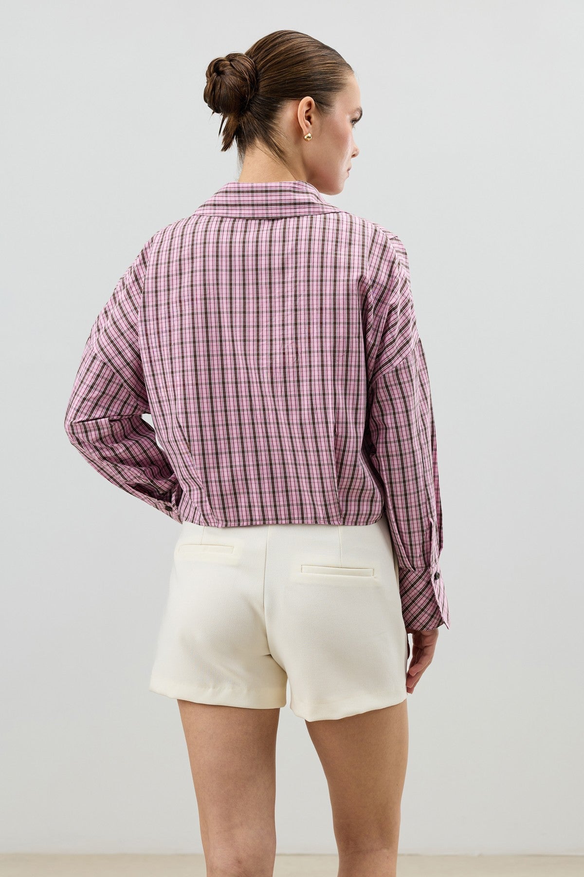 Antioch Checkered Lace-Up Women's Shirt