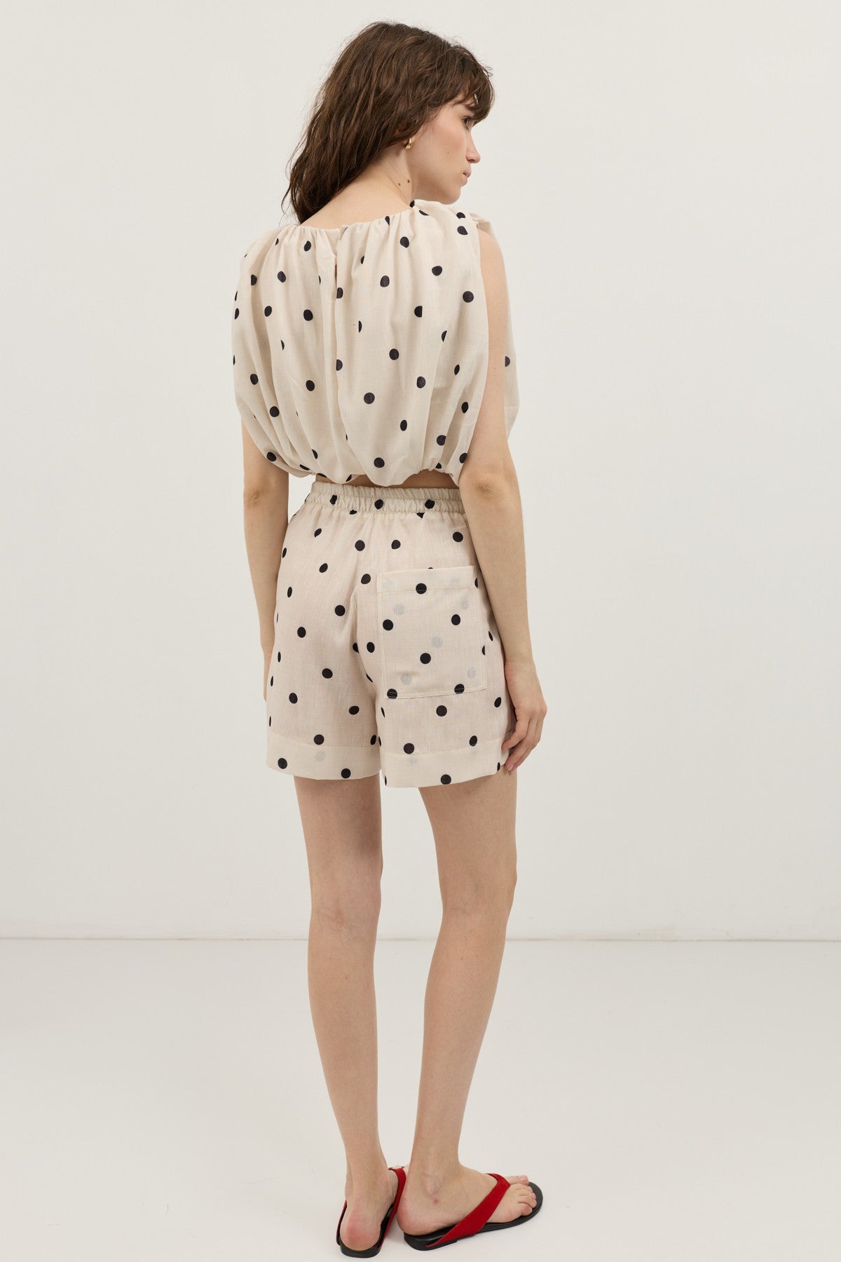 Antioch Polka-Dot Sleeveless Top