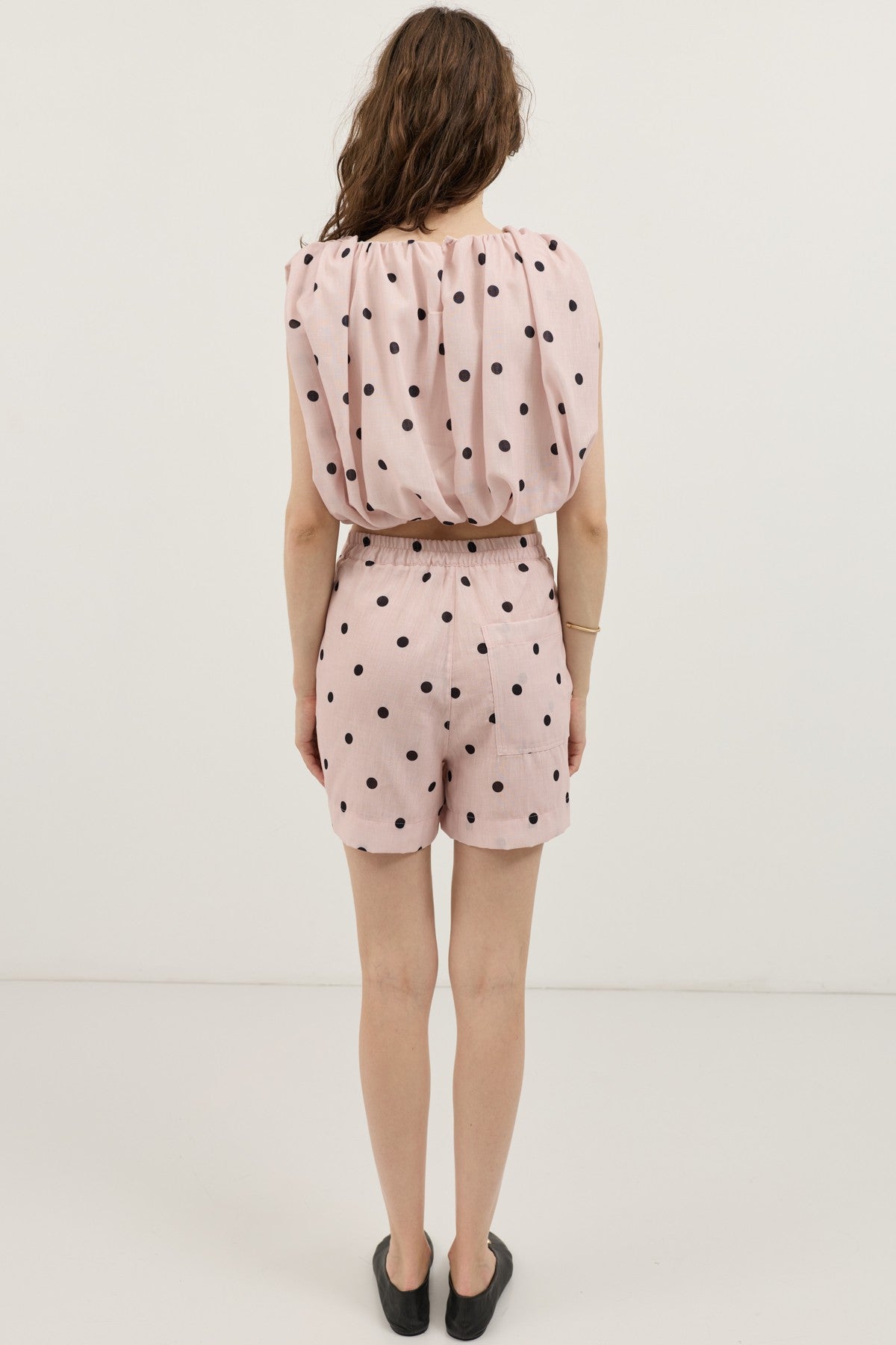 Antioch Polka-Dot Sleeveless Top