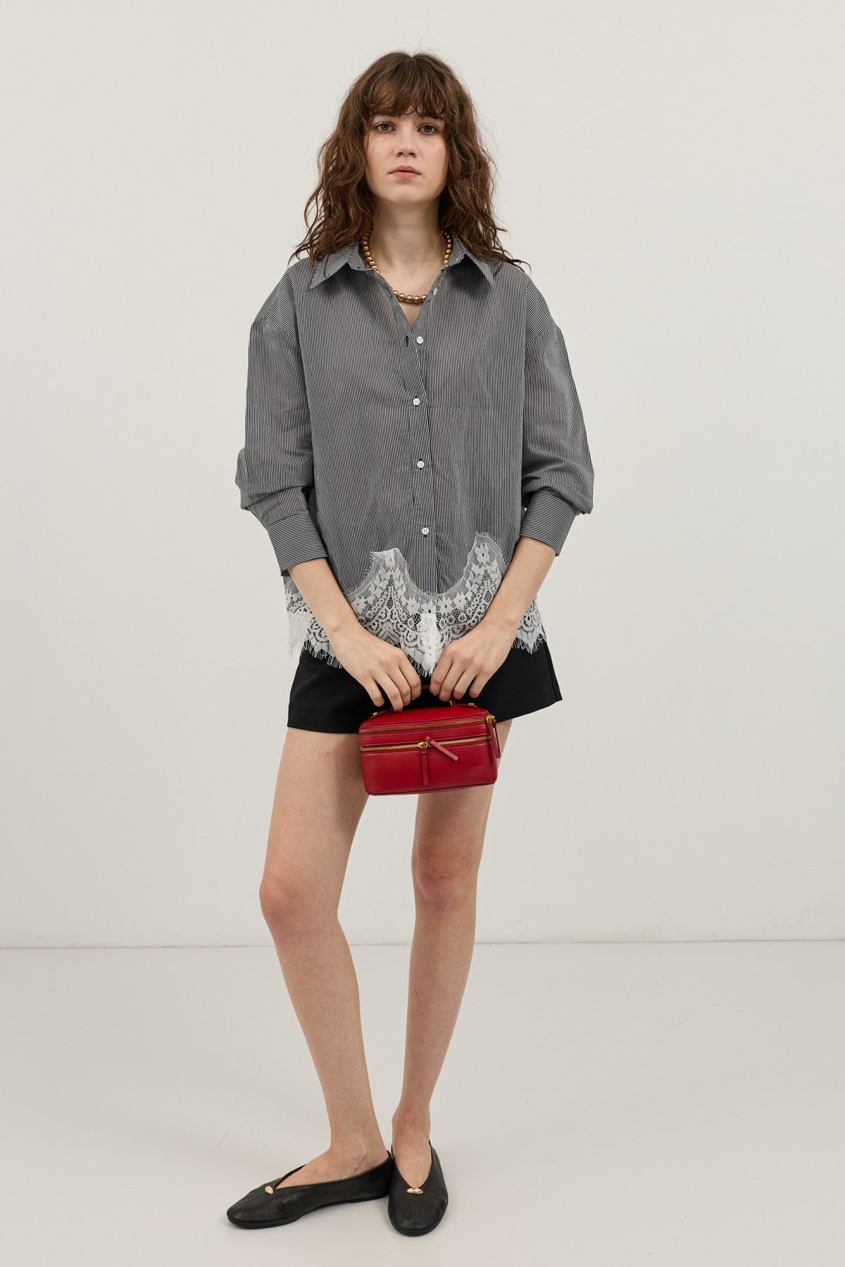 Antioch Blouse with Lace Details