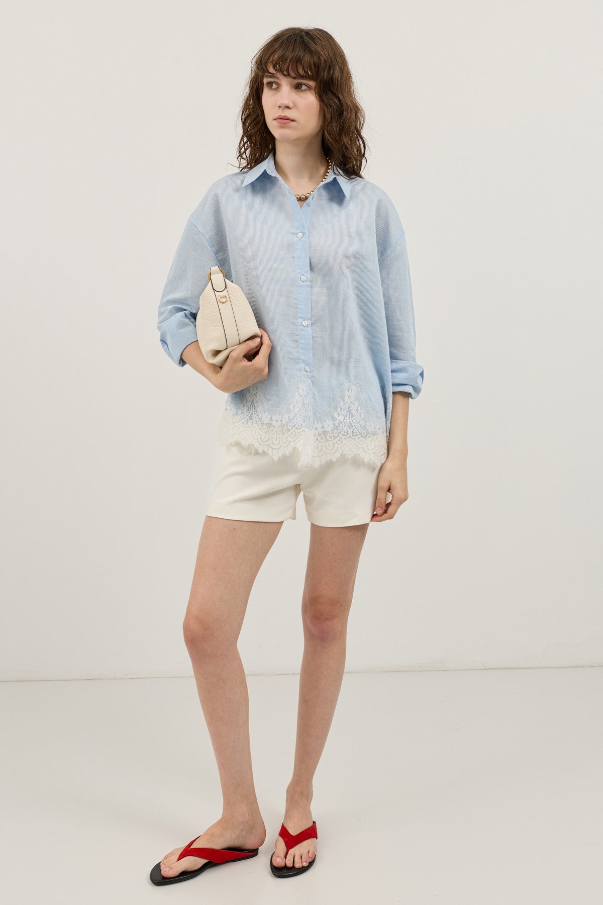 Antioch Blouse with Lace Details