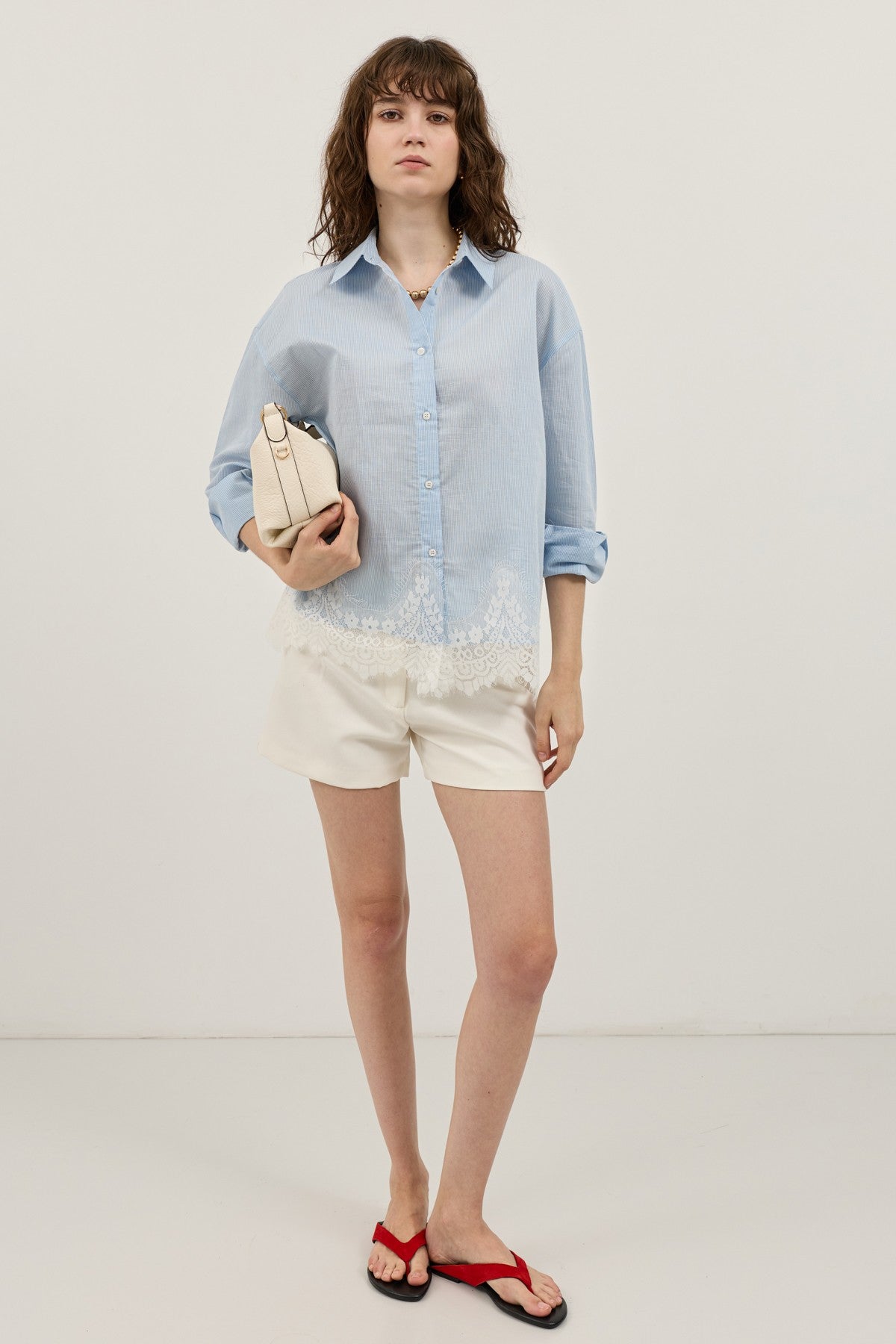 Antioch Blouse with Lace Details