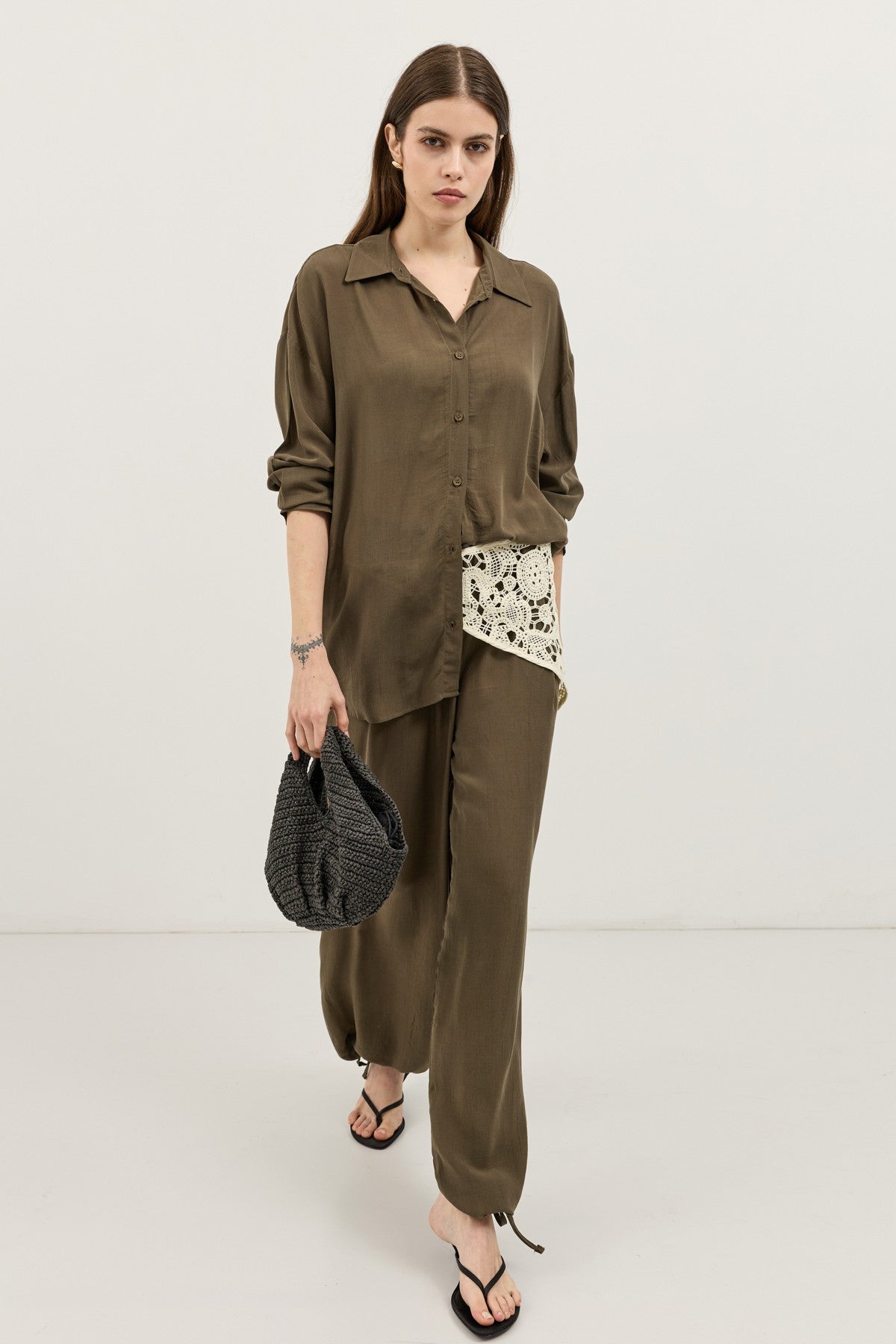 Antioch Lace-Up Balloon-Leg Women's Pants