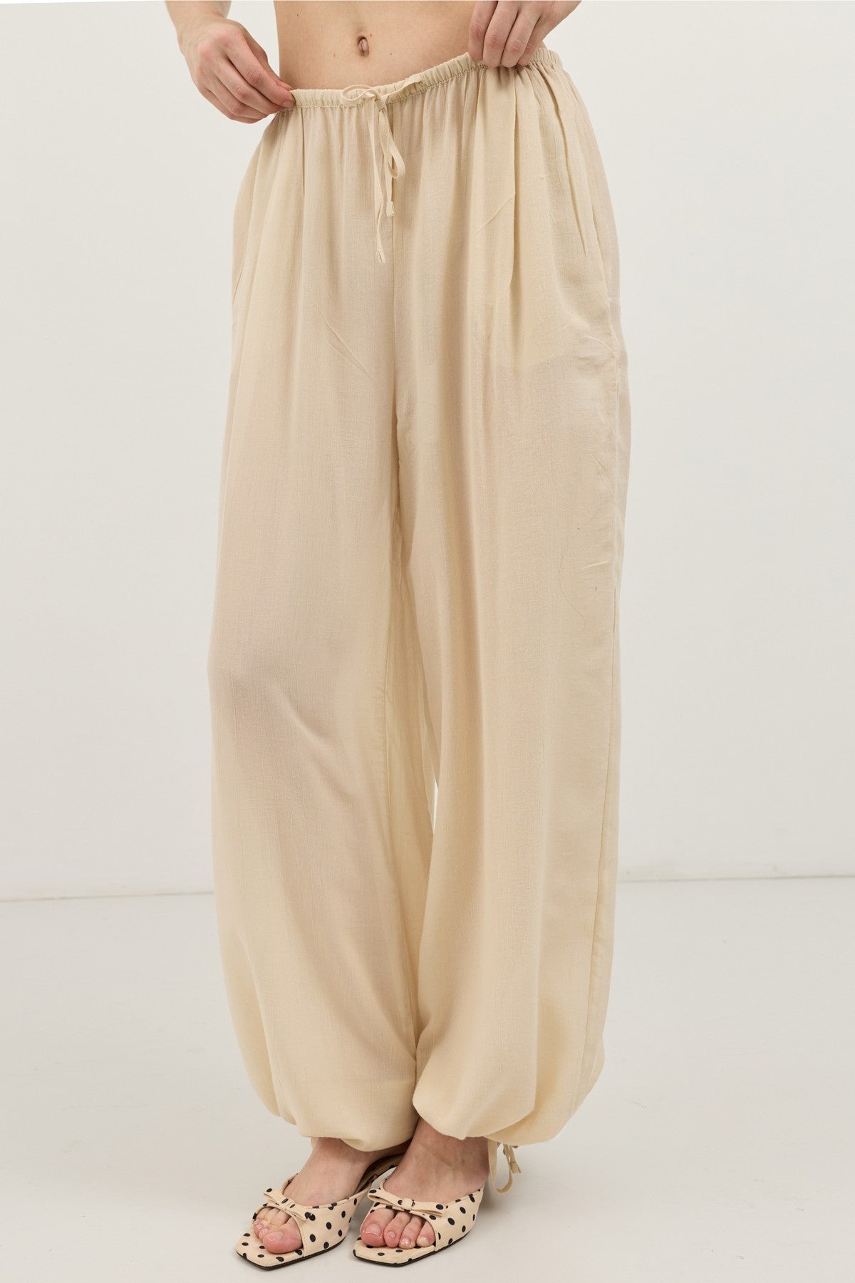 Antioch Lace-Up Balloon-Leg Women's Pants