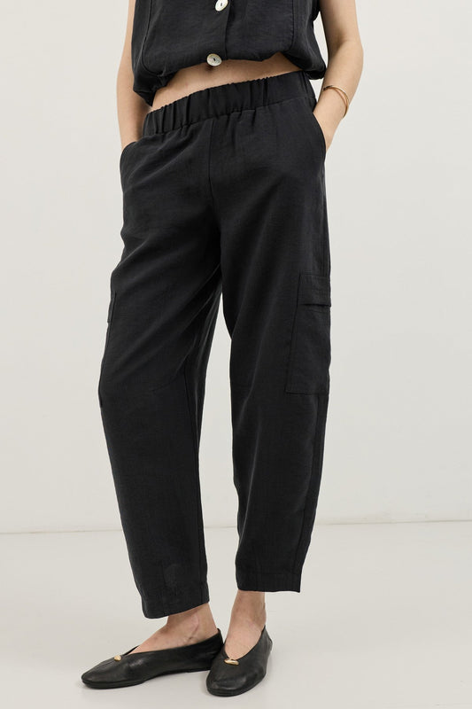 Antioch Lyocell-Blend Barrel Pants