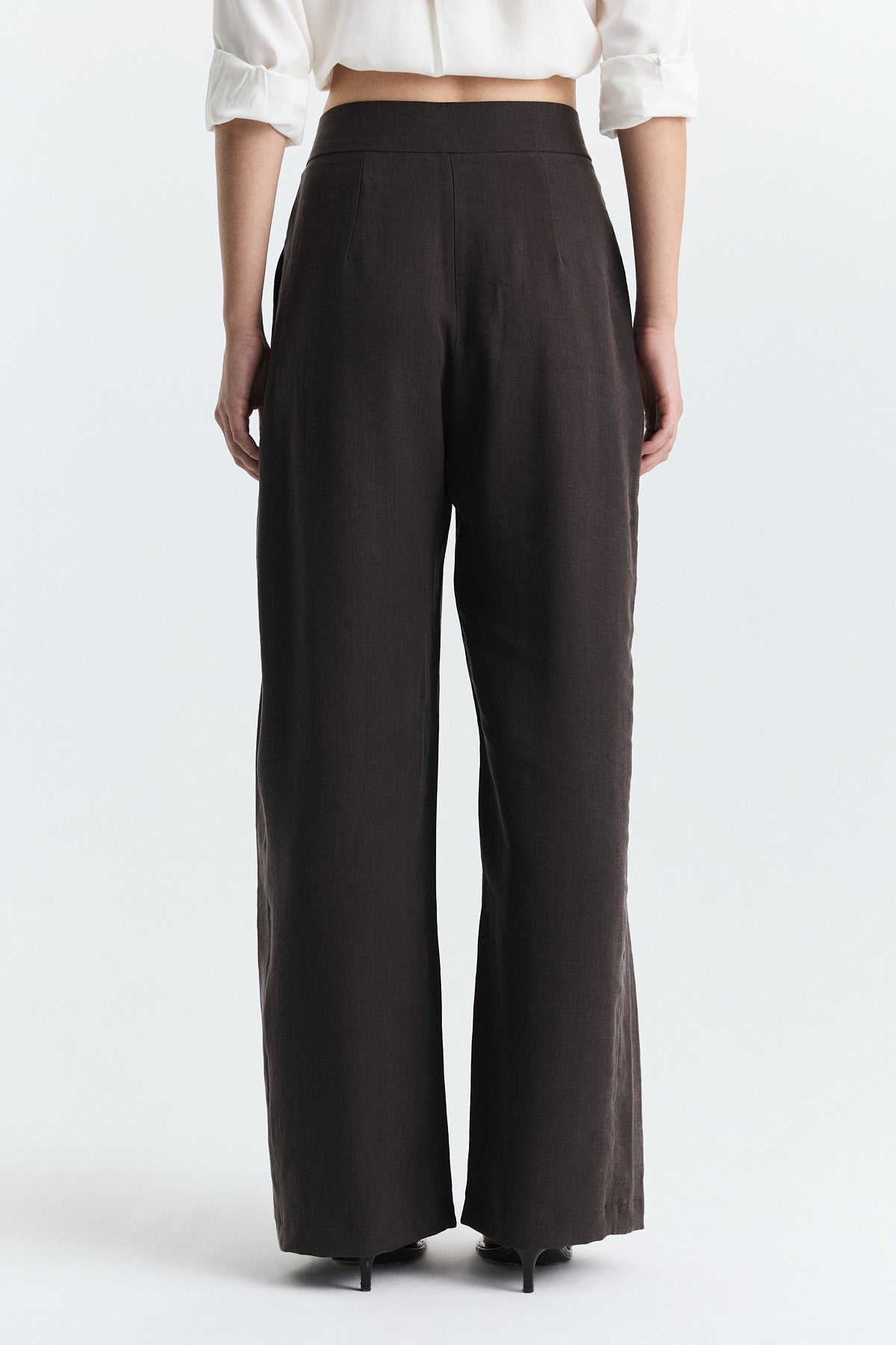Pleated Wide-Leg Pants