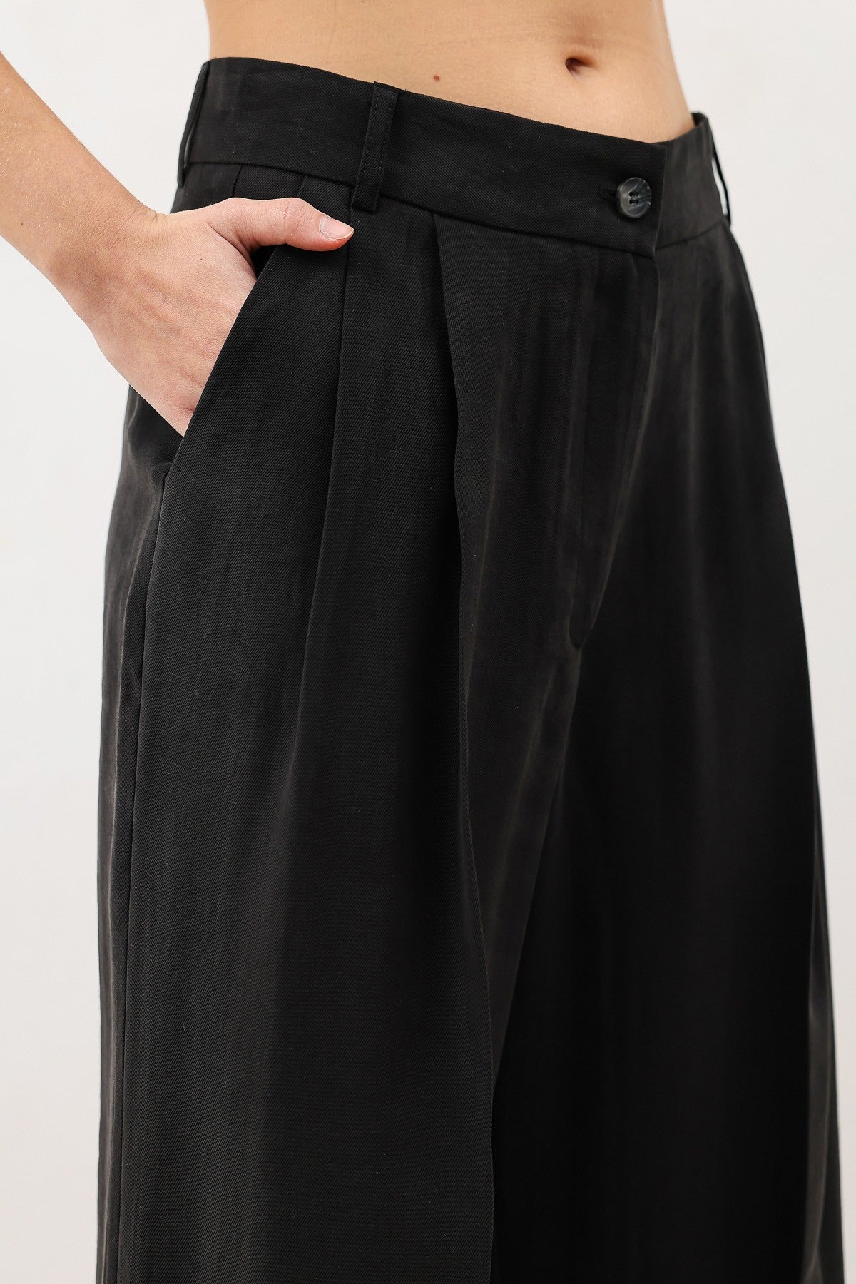 Pleated Palazzo Women's Pants