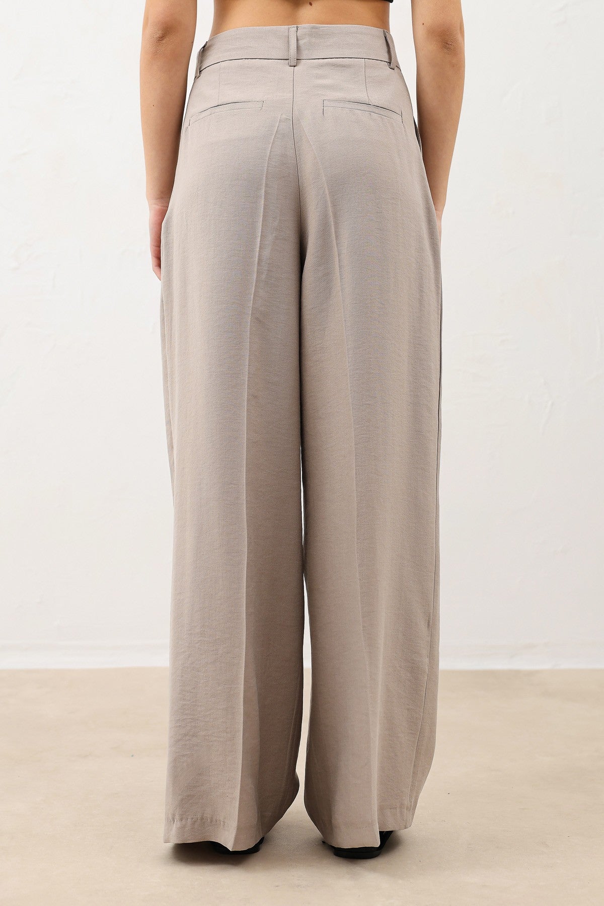 Pleated Palazzo Women's Pants