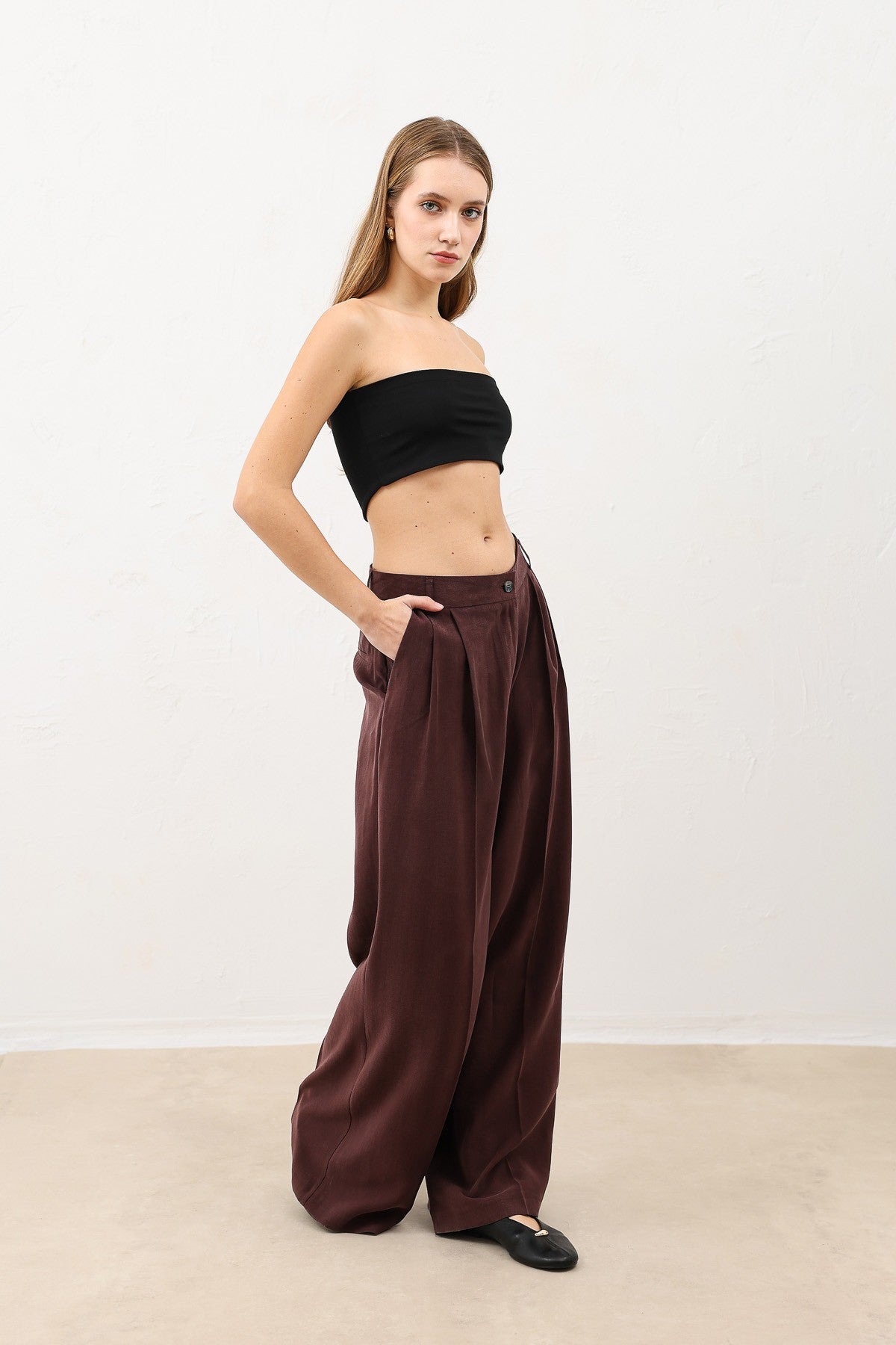 Antioch Pleated Palazzo Women's Pants