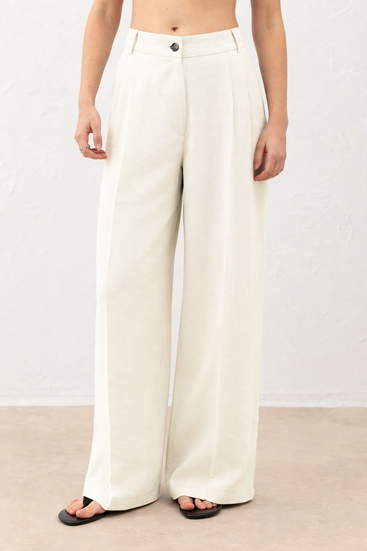Pleated Palazzo Women's Pants