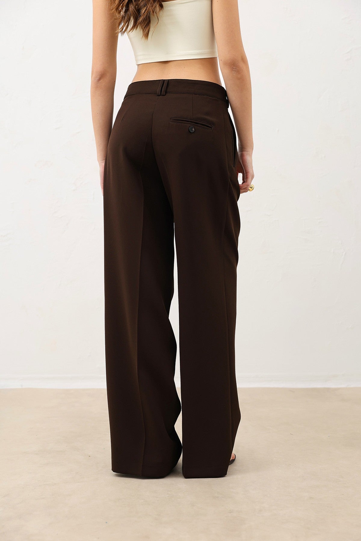 Antioch Pens Women's Wide-Leg Pants with Detailed Design