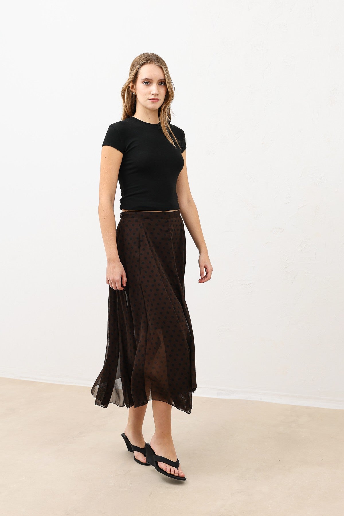 Antioch Polka-Dot Women's Midi Skirt