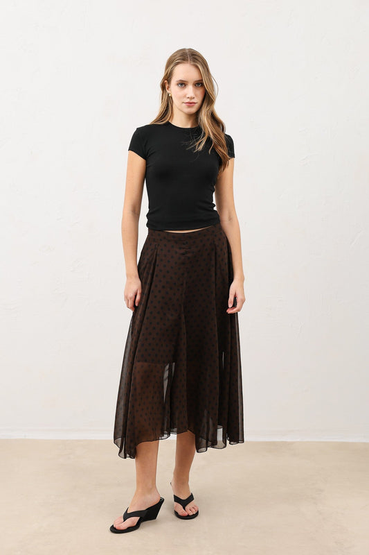 Antioch Polka-Dot Women's Midi Skirt