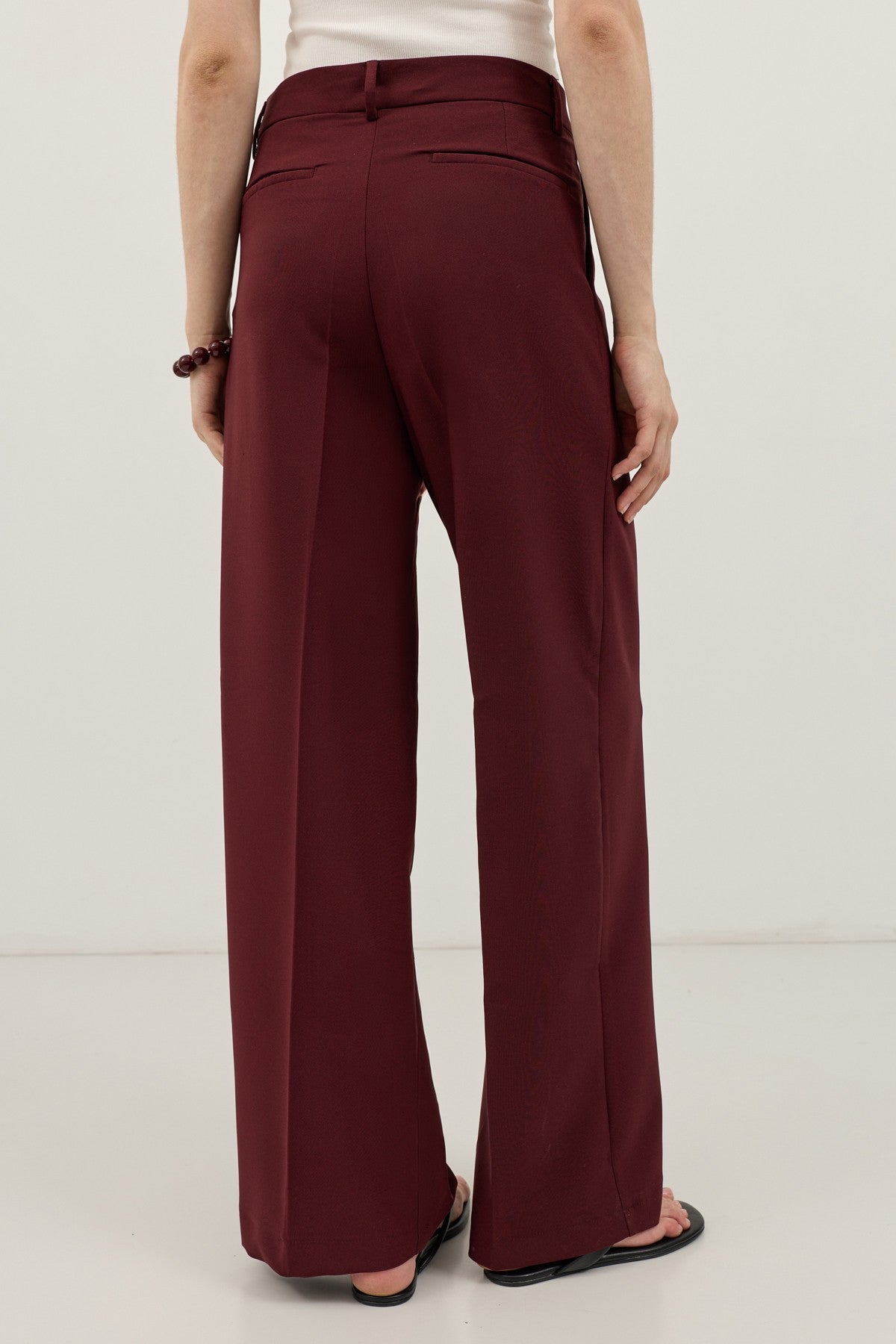 Antioch Wide-Leg Pleated Pants