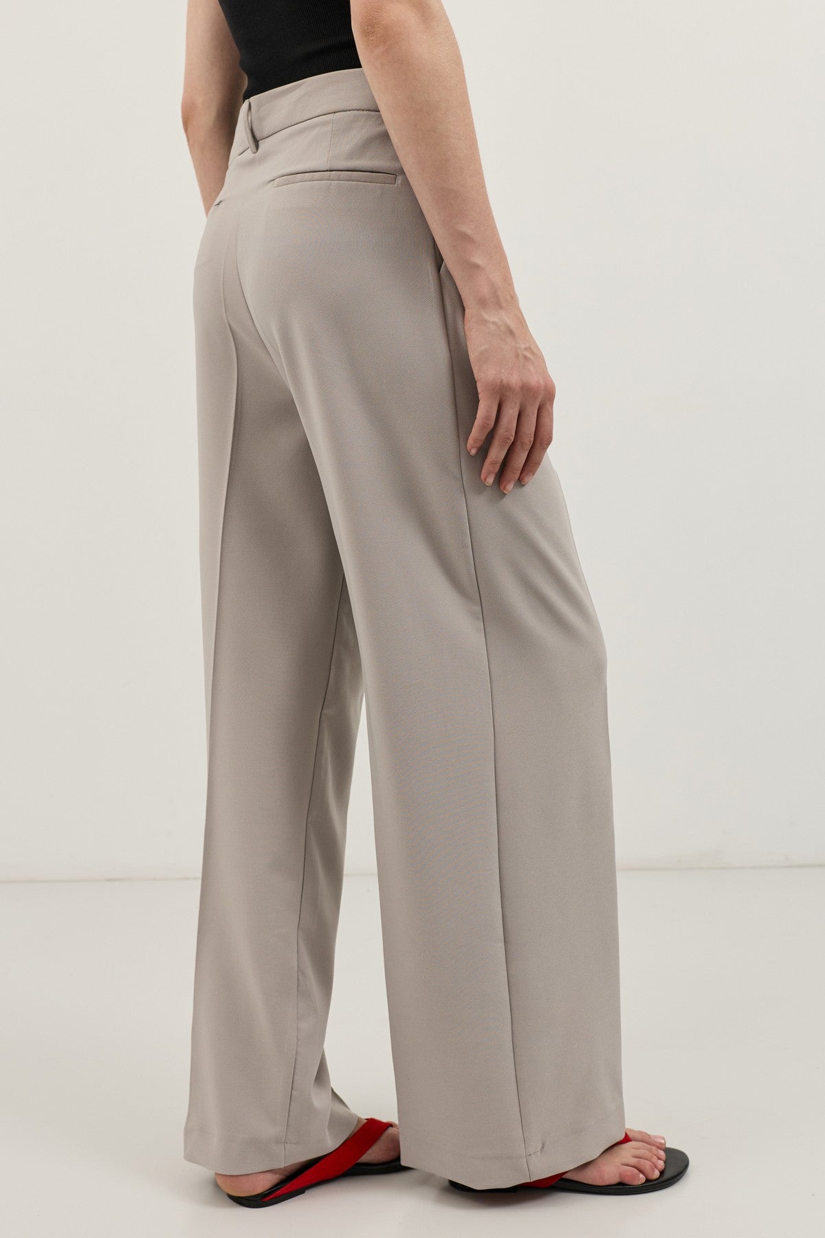 Antioch Wide-Leg Pleated Pants