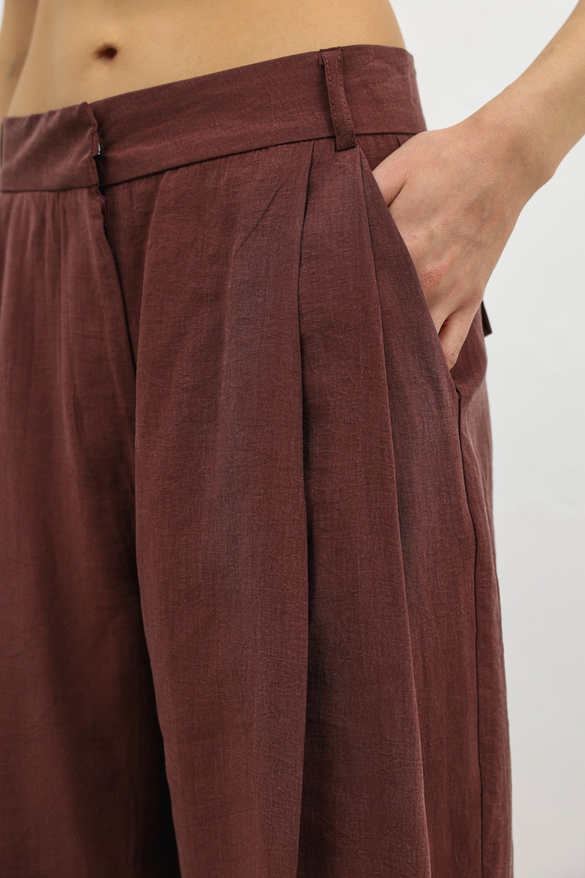Women's Wide-Leg Pants with Lyocell Blend