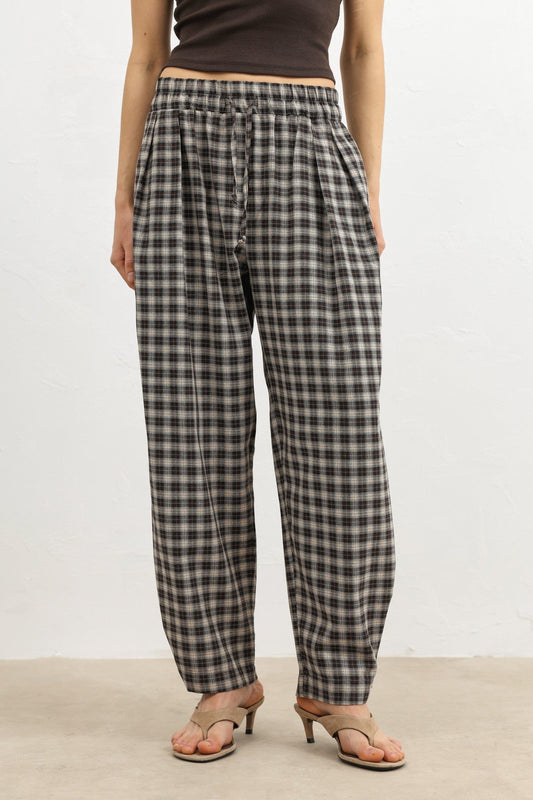 Antioch Adjustable-Cuff Checkered Women's Pants