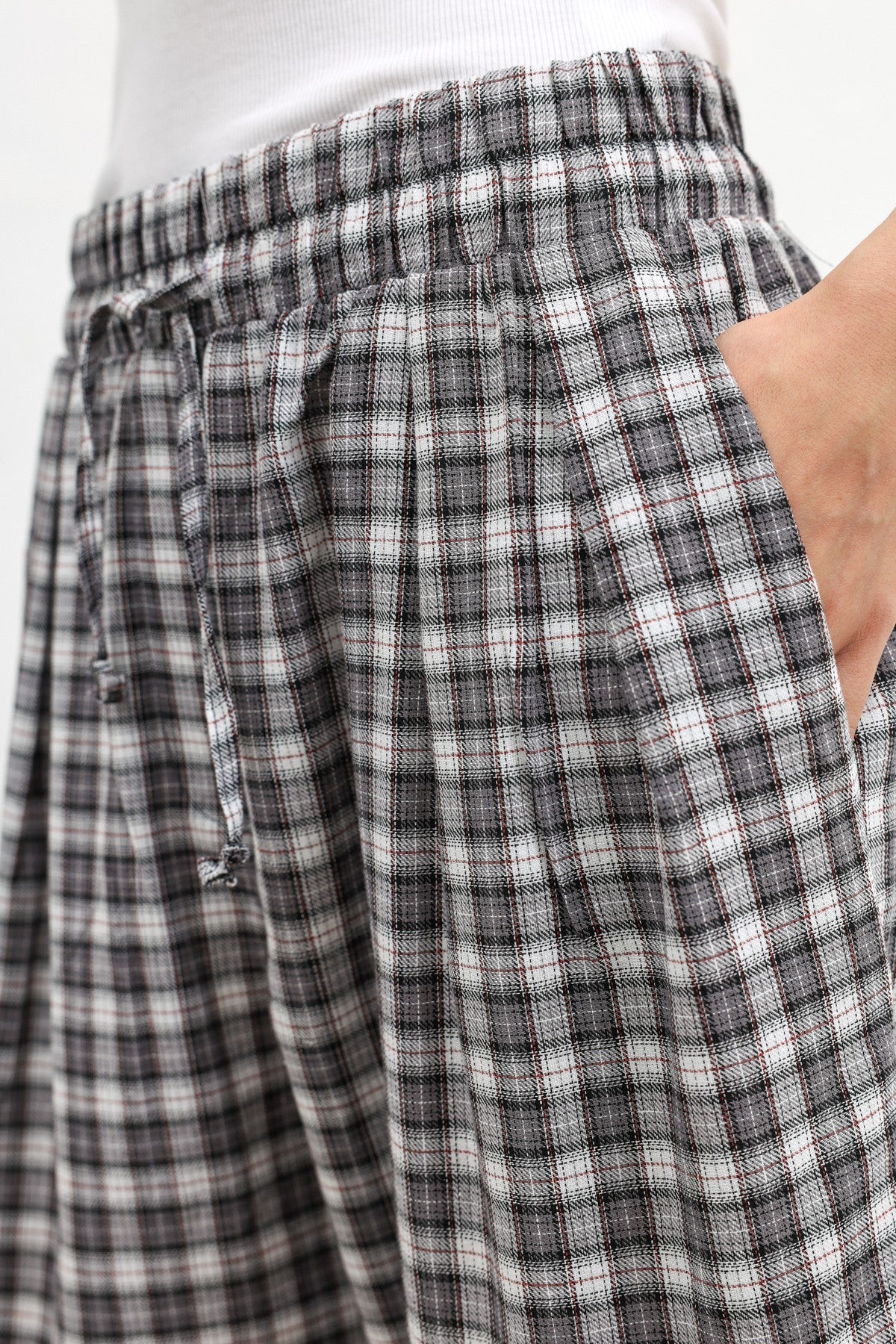 Antioch Adjustable-Cuff Checkered Women's Pants
