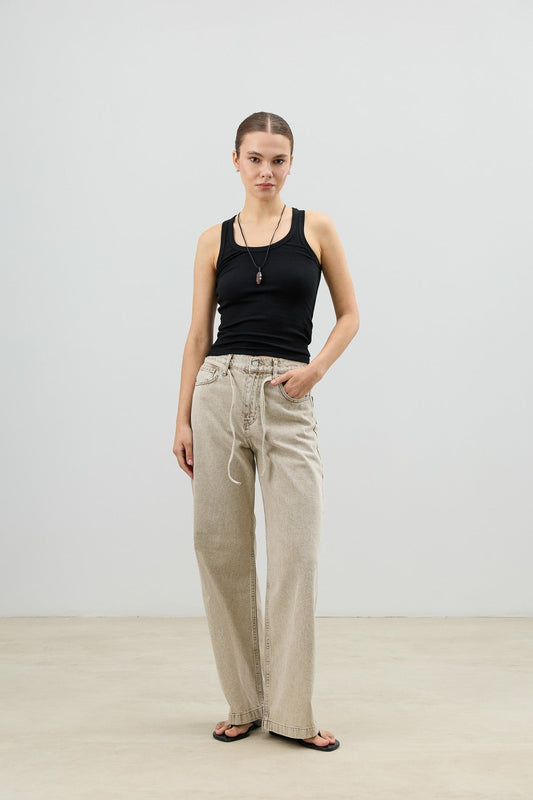 Antioch Tied-Waist Wide-Leg Women's Jeans