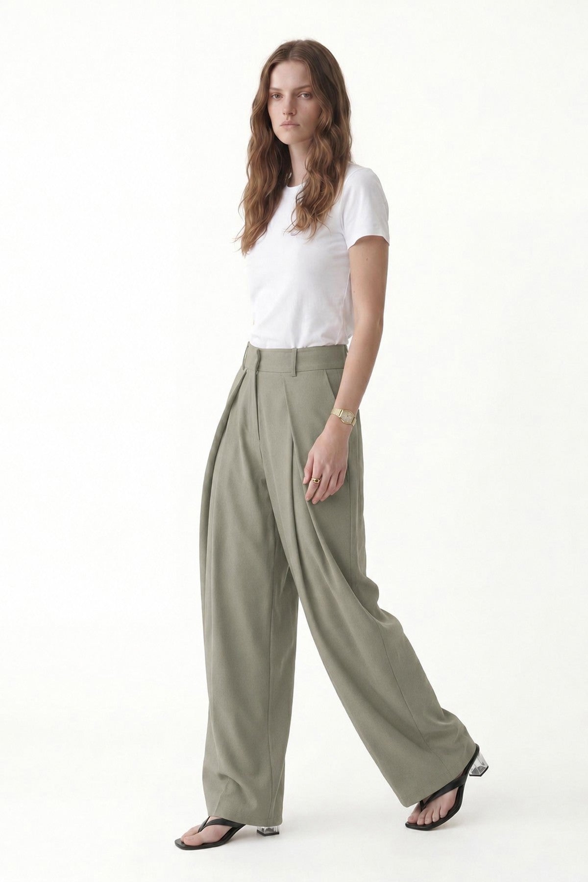 Women's Pleated Pants