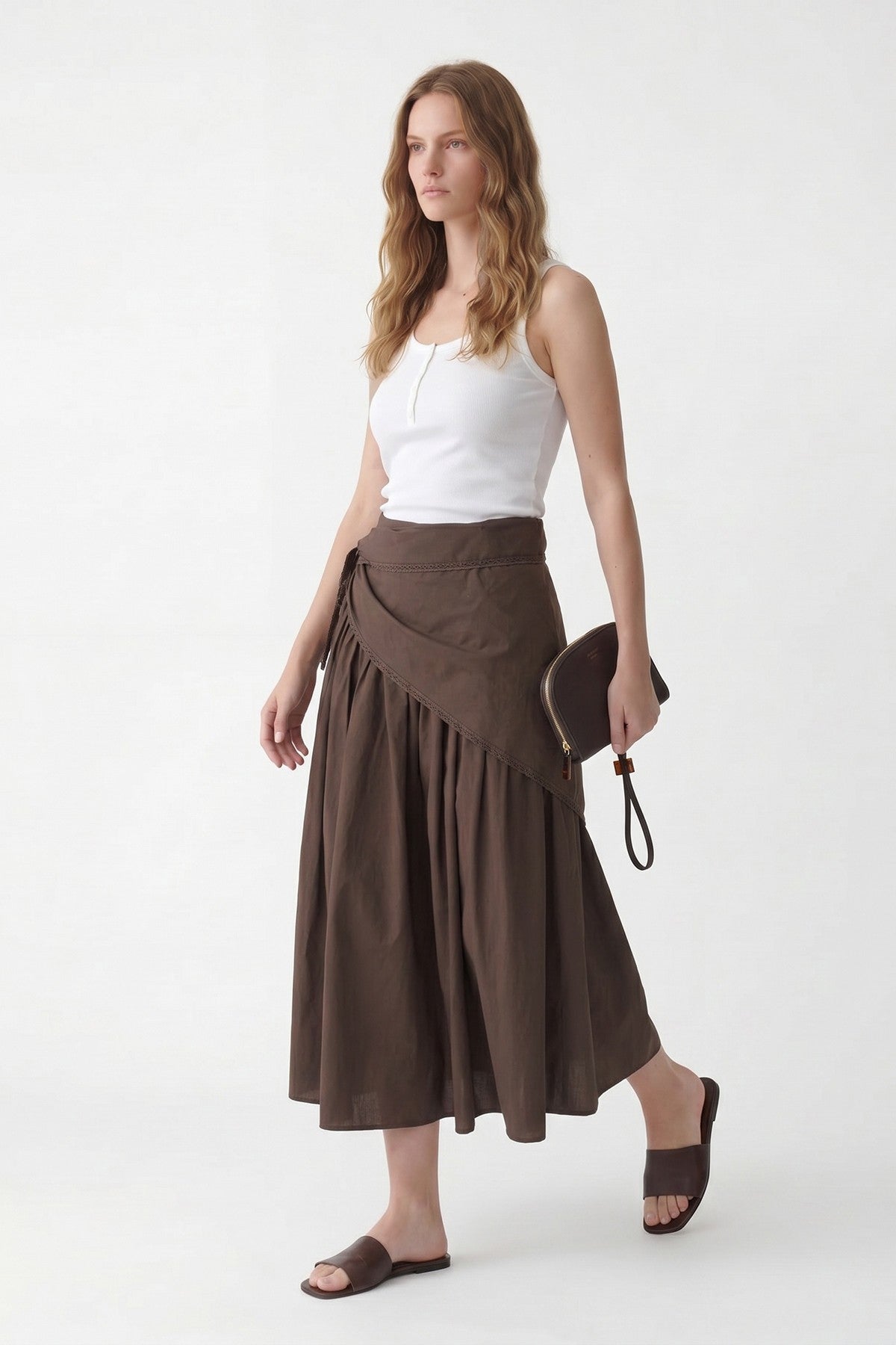 Antioch Handkerchief-Print Women's Midi Skirt