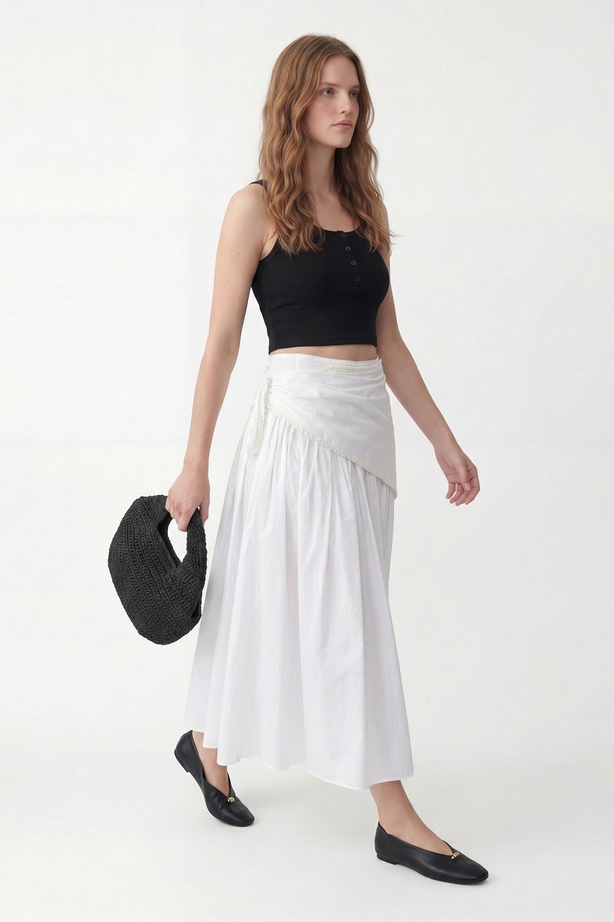Antioch Handkerchief-Print Women's Midi Skirt