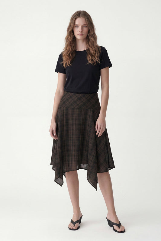 Antioch Asymmetrical Plaid Women's Skirt
