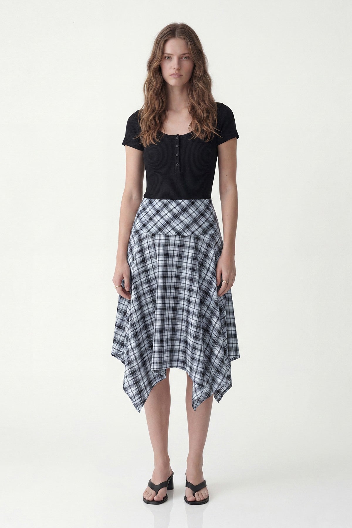 Antioch Asymmetrical Plaid Women's Skirt