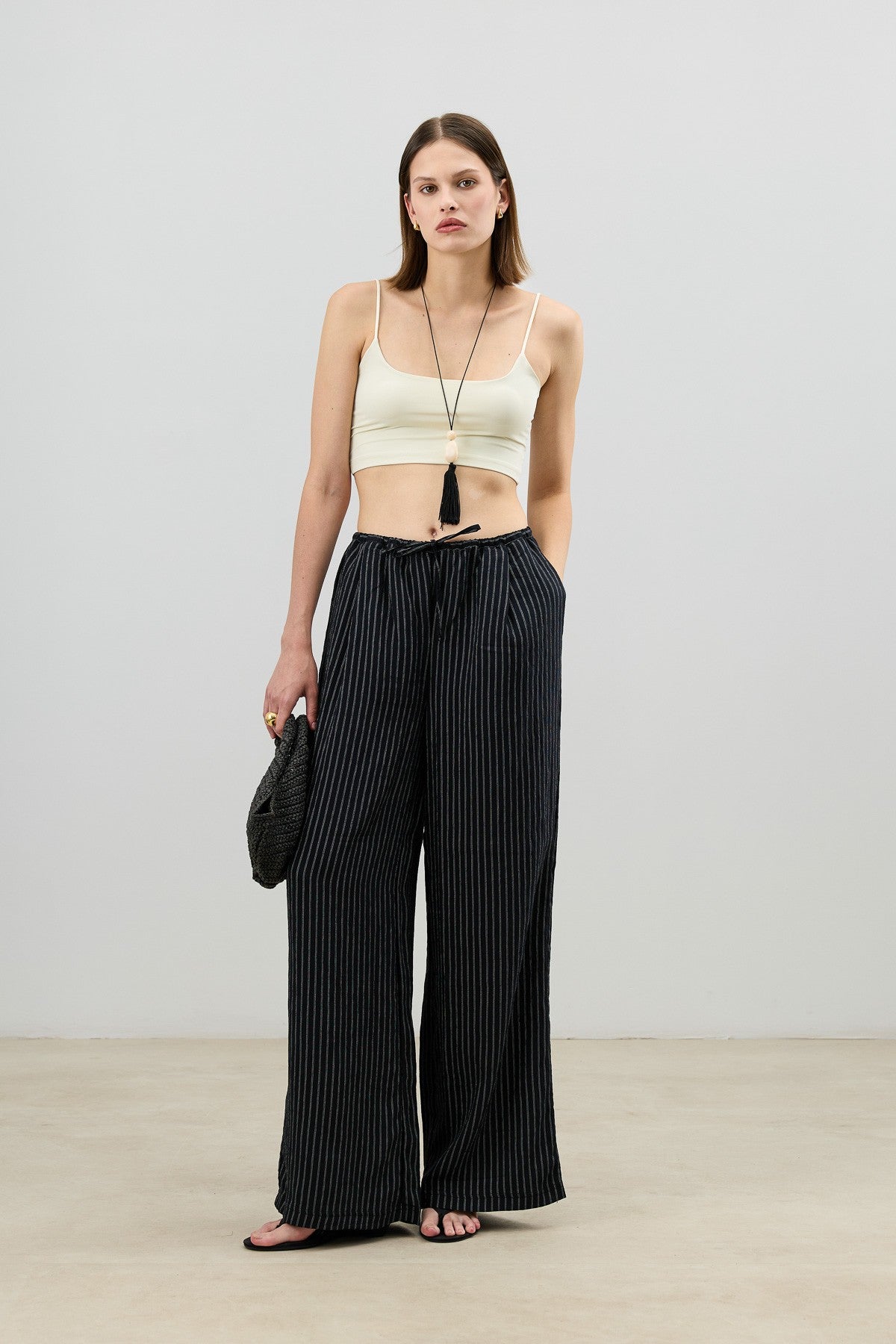 Antioch Women's Striped Pants with Modal Blend