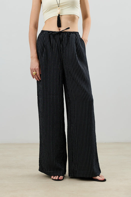 Antioch Women's Striped Pants with Modal Blend
