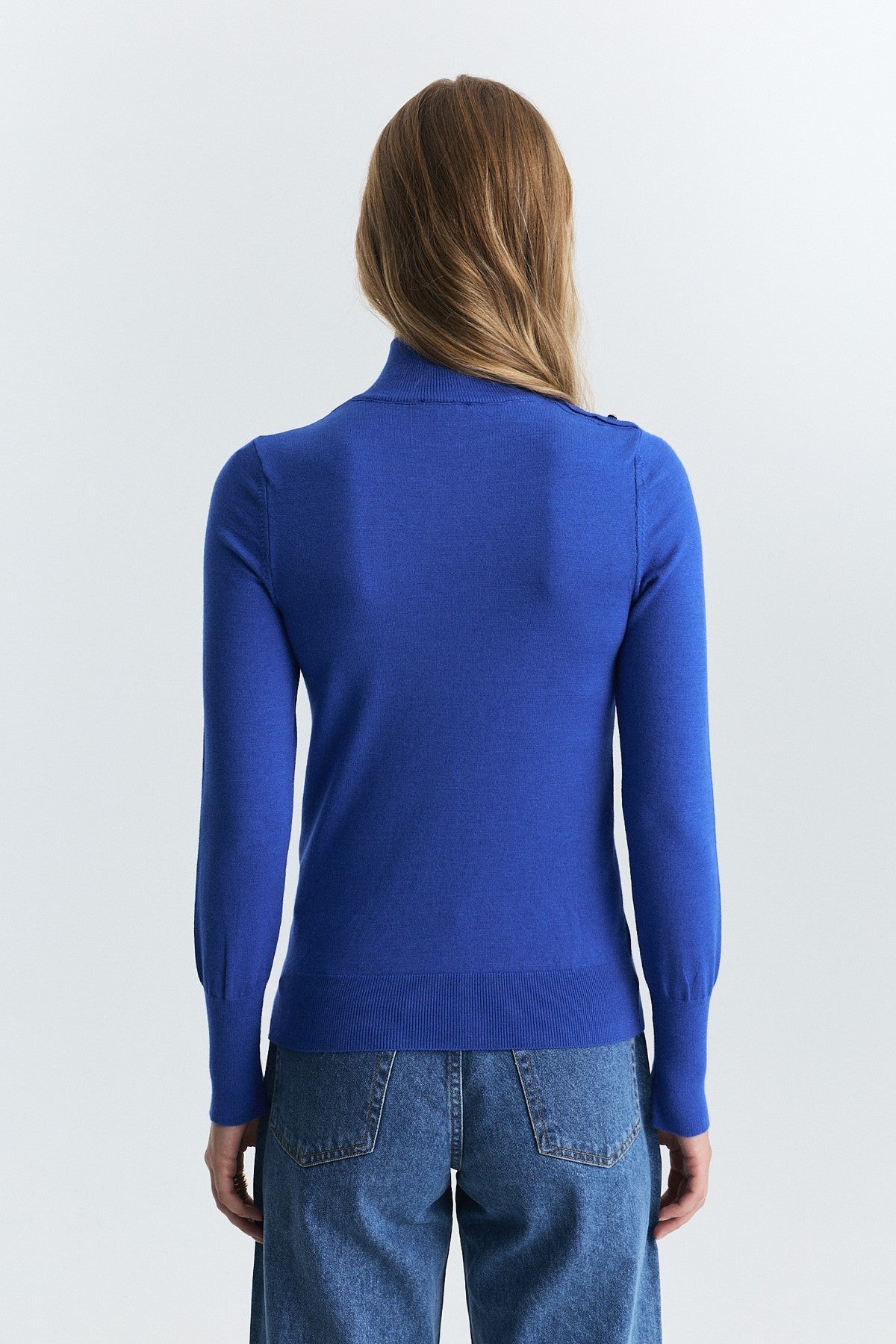 Button-Up Knit Sweater