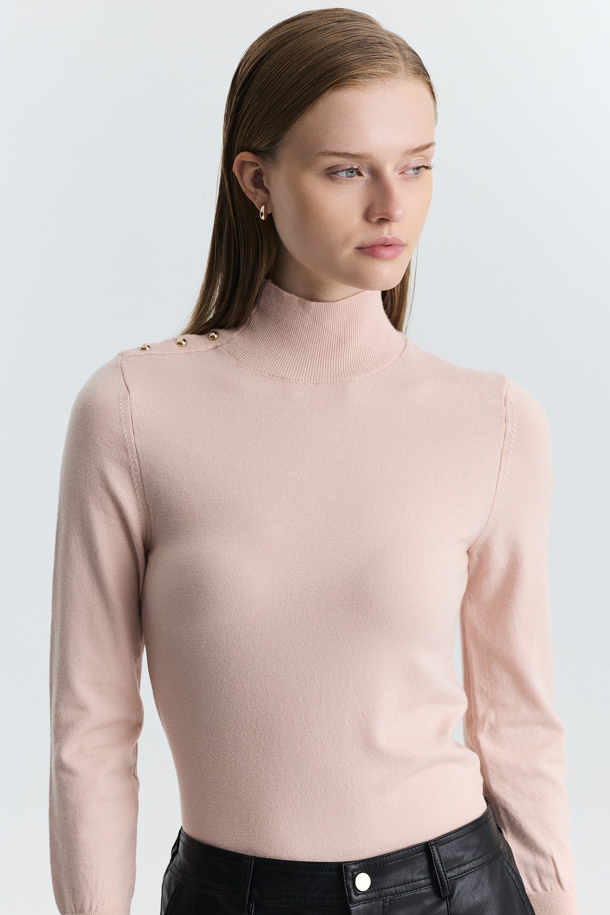 Button-Up Knit Sweater