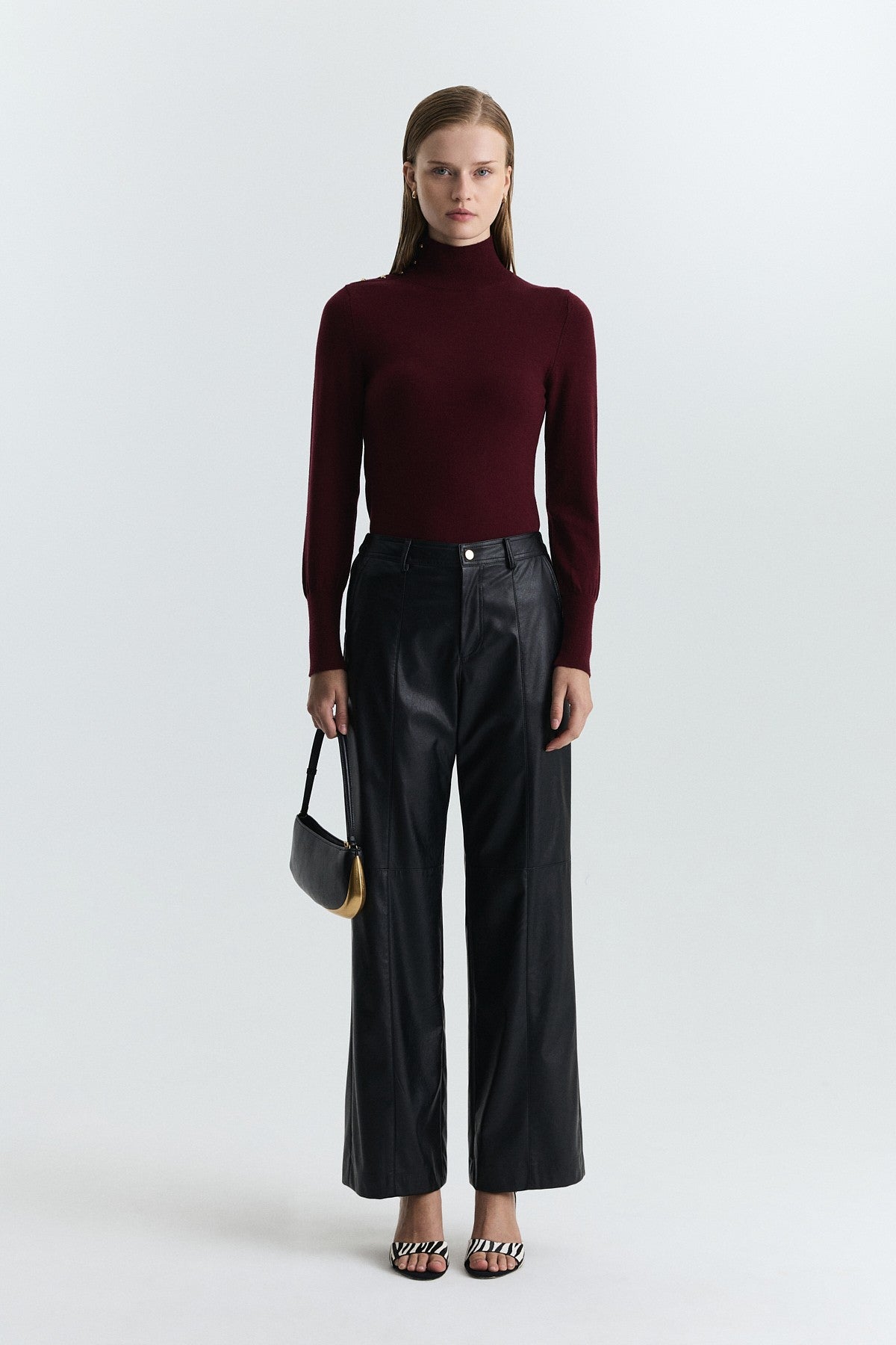 Button-Up Knit Sweater
