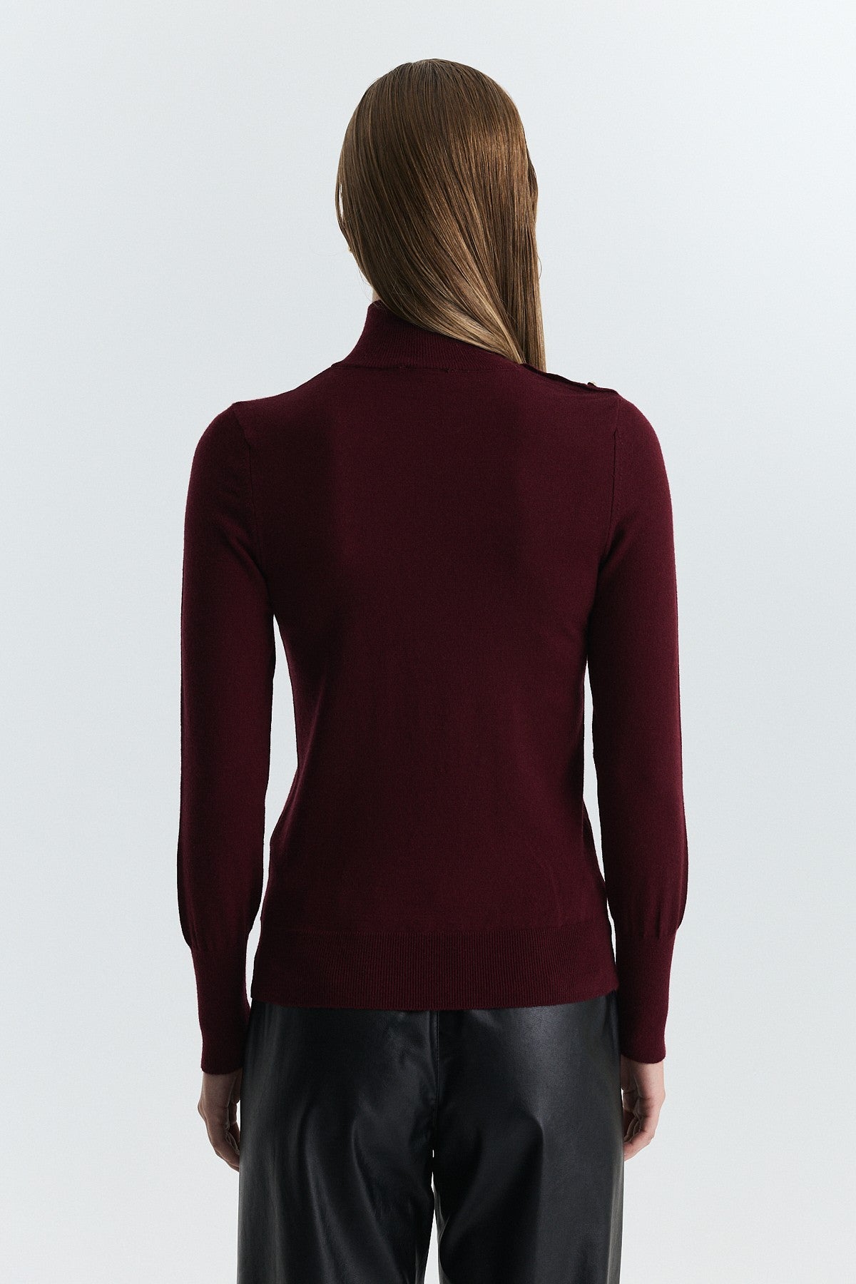 Button-Up Knit Sweater