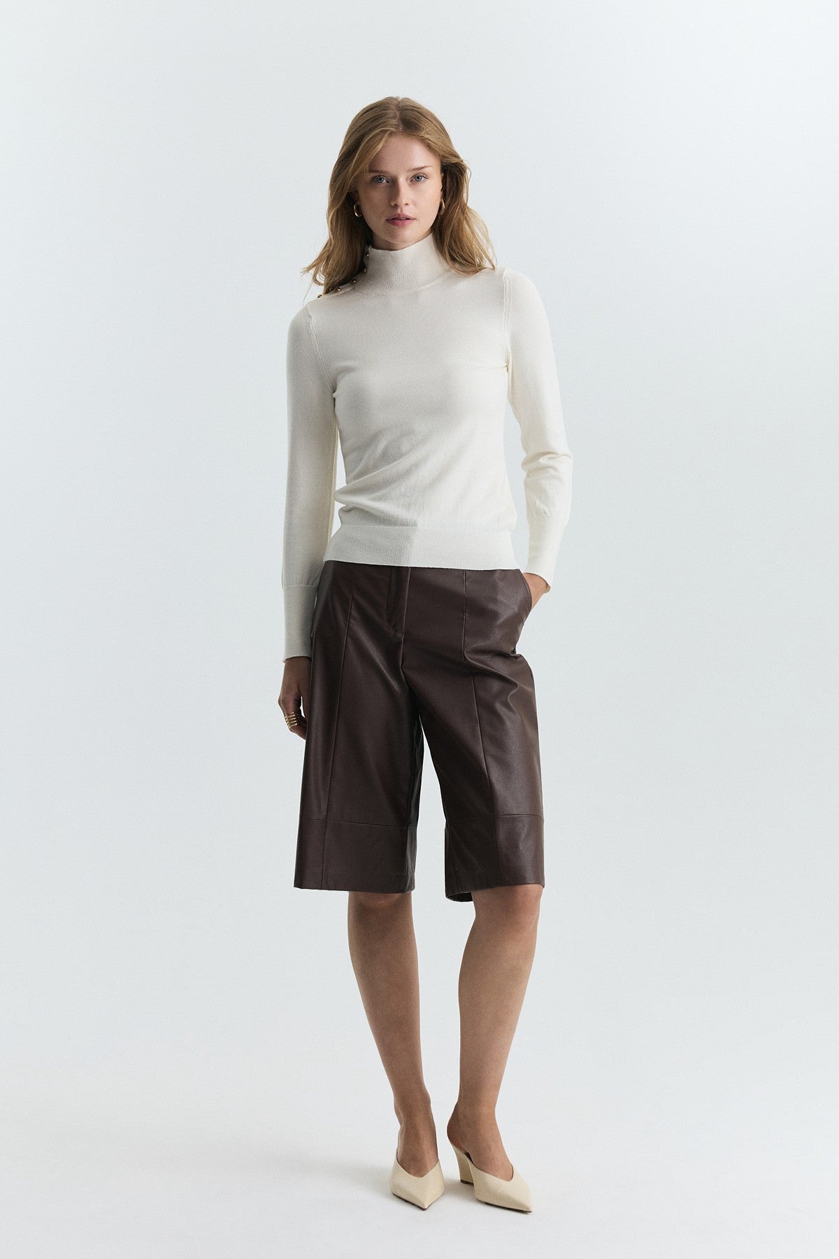 Button-Up Knit Sweater