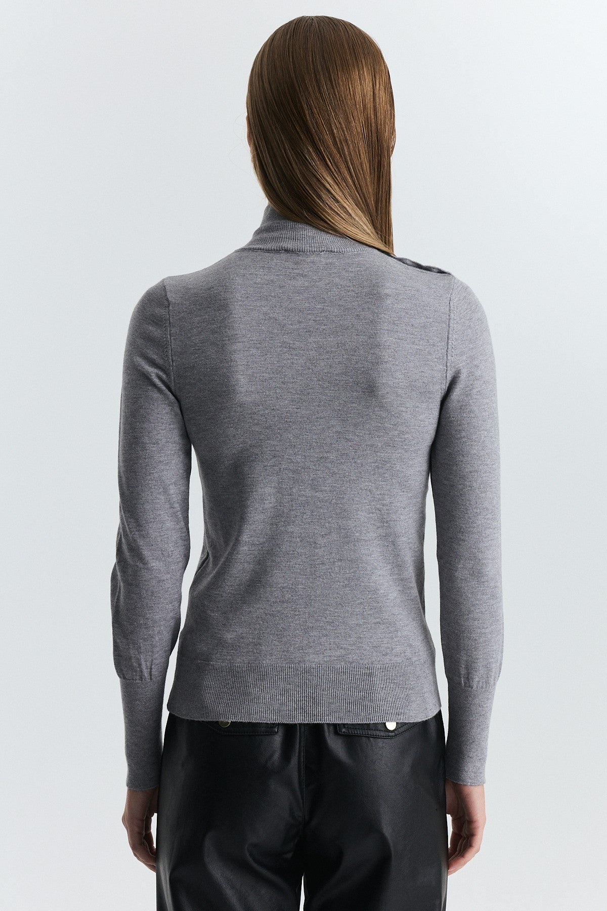 Button-Up Knit Sweater