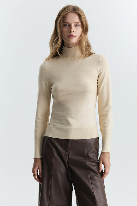 Button-Up Knit Sweater