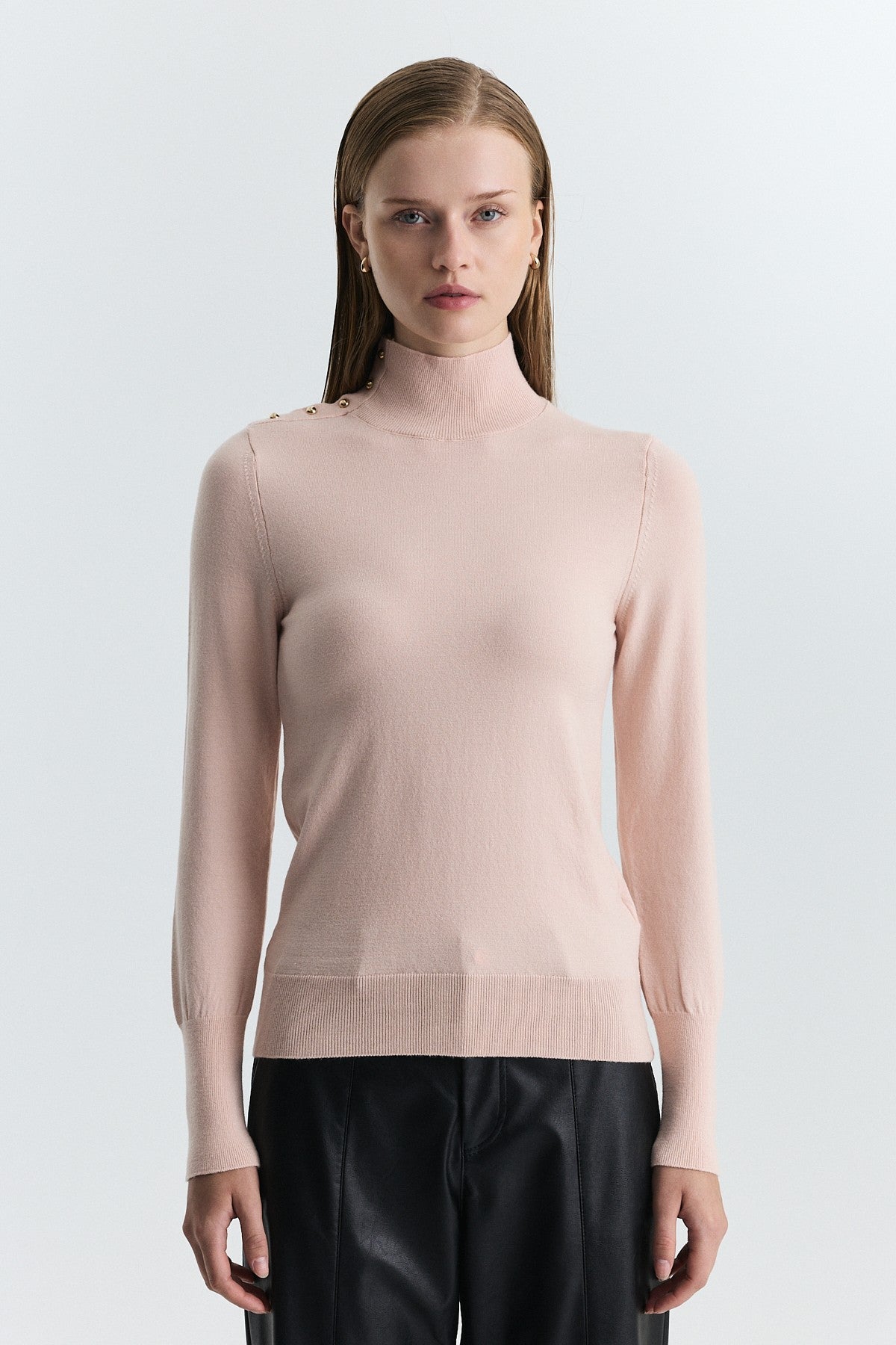 Button-Up Knit Sweater
