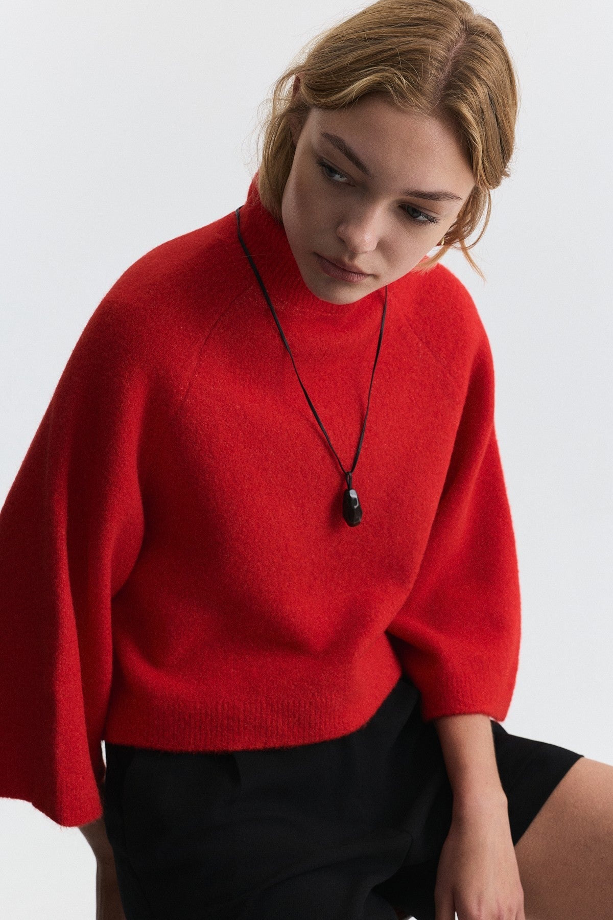 Bat-Sleeve Sweater