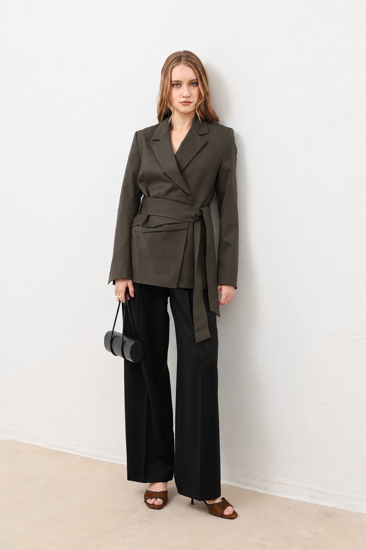 Fitted Women's Blazer with a Belt