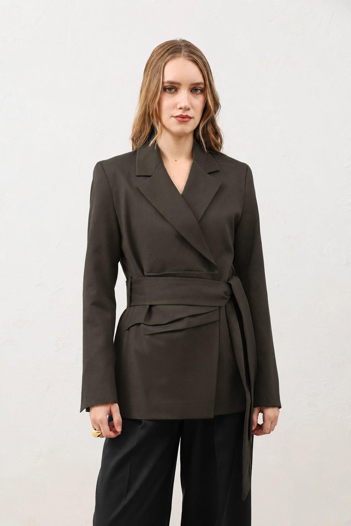 Fitted Women's Blazer with a Belt