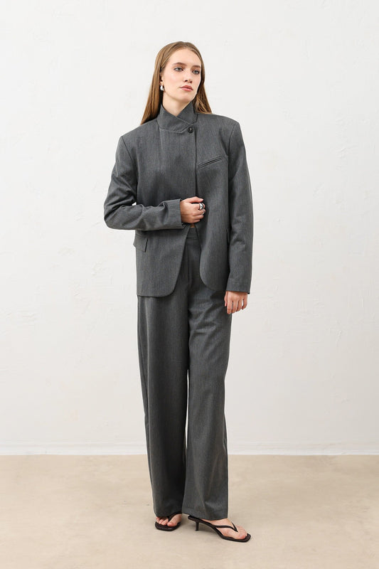 Antioch Stand-Up Collar Women's Blazer Jacket