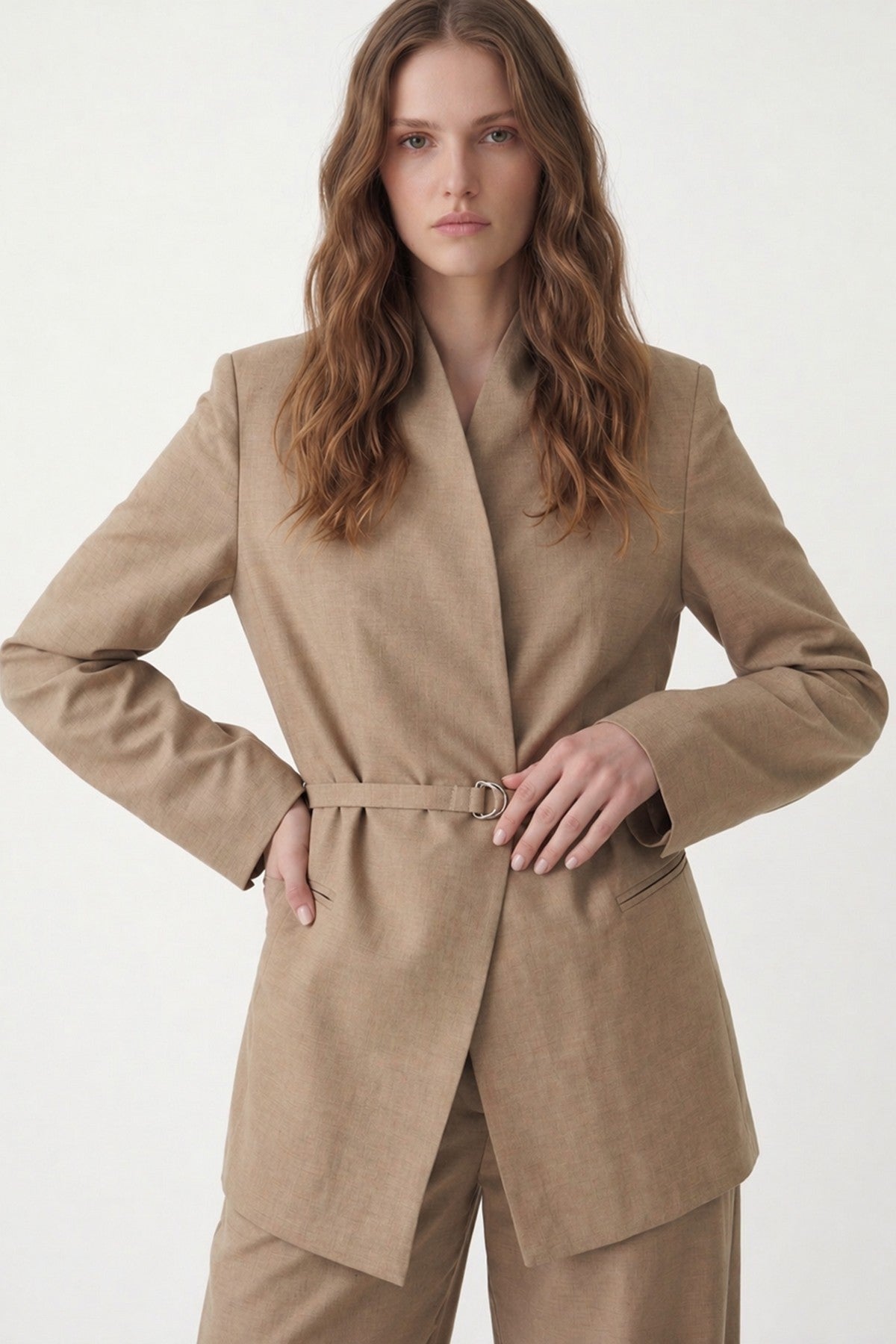 Antioch Women's Blazer Jacket with Linen Blend