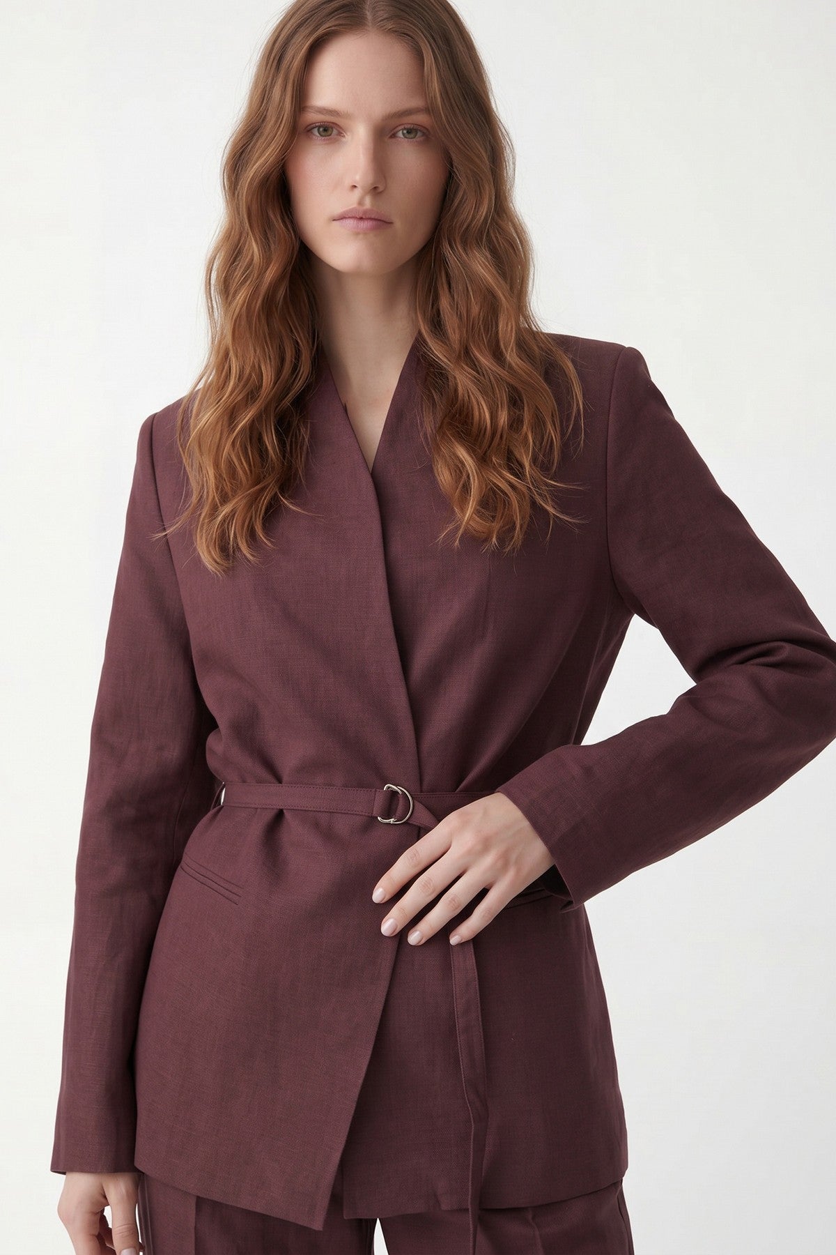 Antioch Women's Blazer Jacket with Linen Blend